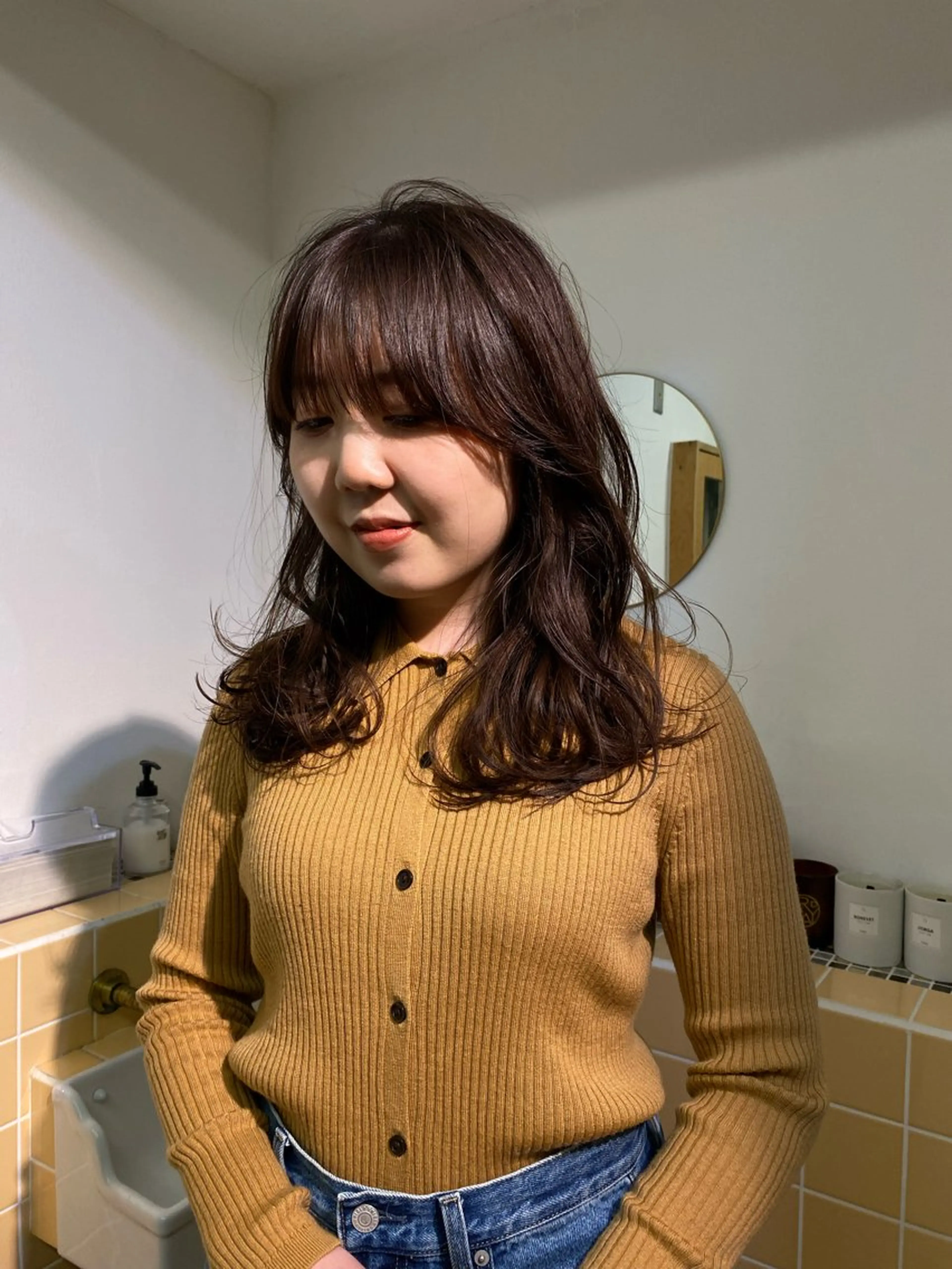 ミディアム カラー iroha/ n.w.h🎀のヘアスタイル