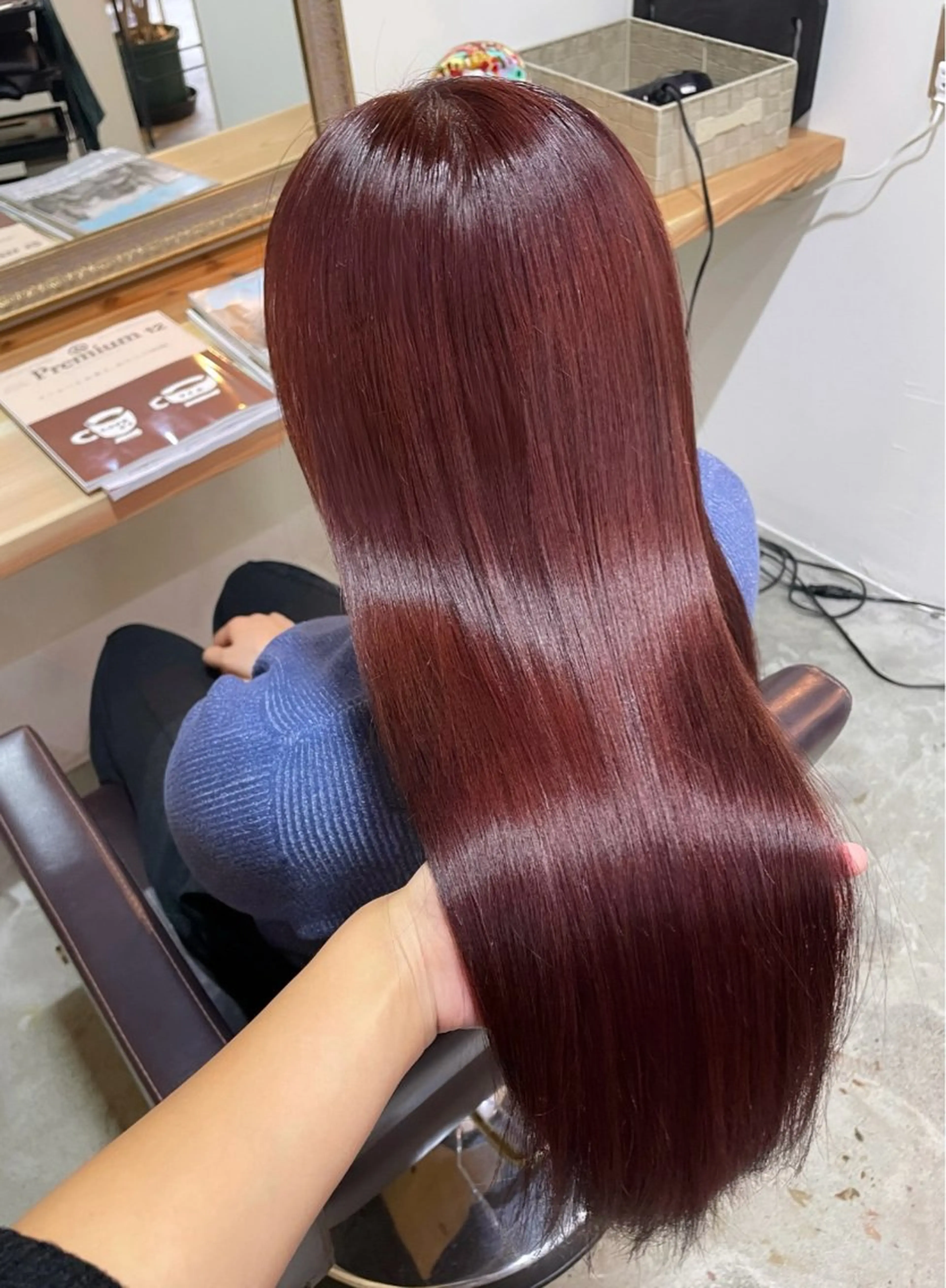 ロング カラー ダブルカラー ヘアカラー トリートメント 艶カラー/ハイトーン Anjuのヘアスタイル