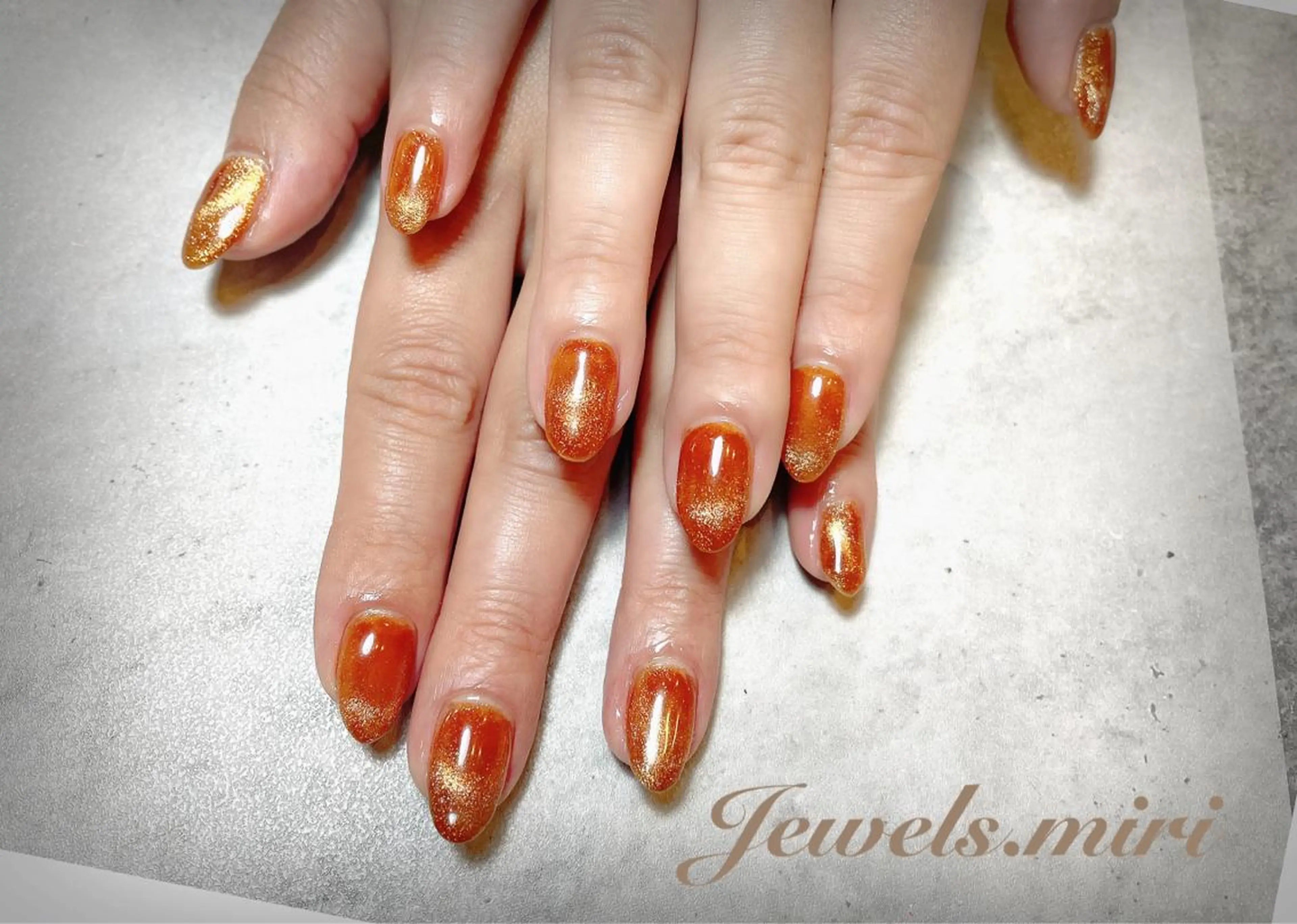 ネイル フレンチネイル ジェルネイル キラキラネイル マグネットネイル マグネットフレンチ Jewels nail lily 白楽所属・ネイルサロン Jewels Mのネイルデザイン