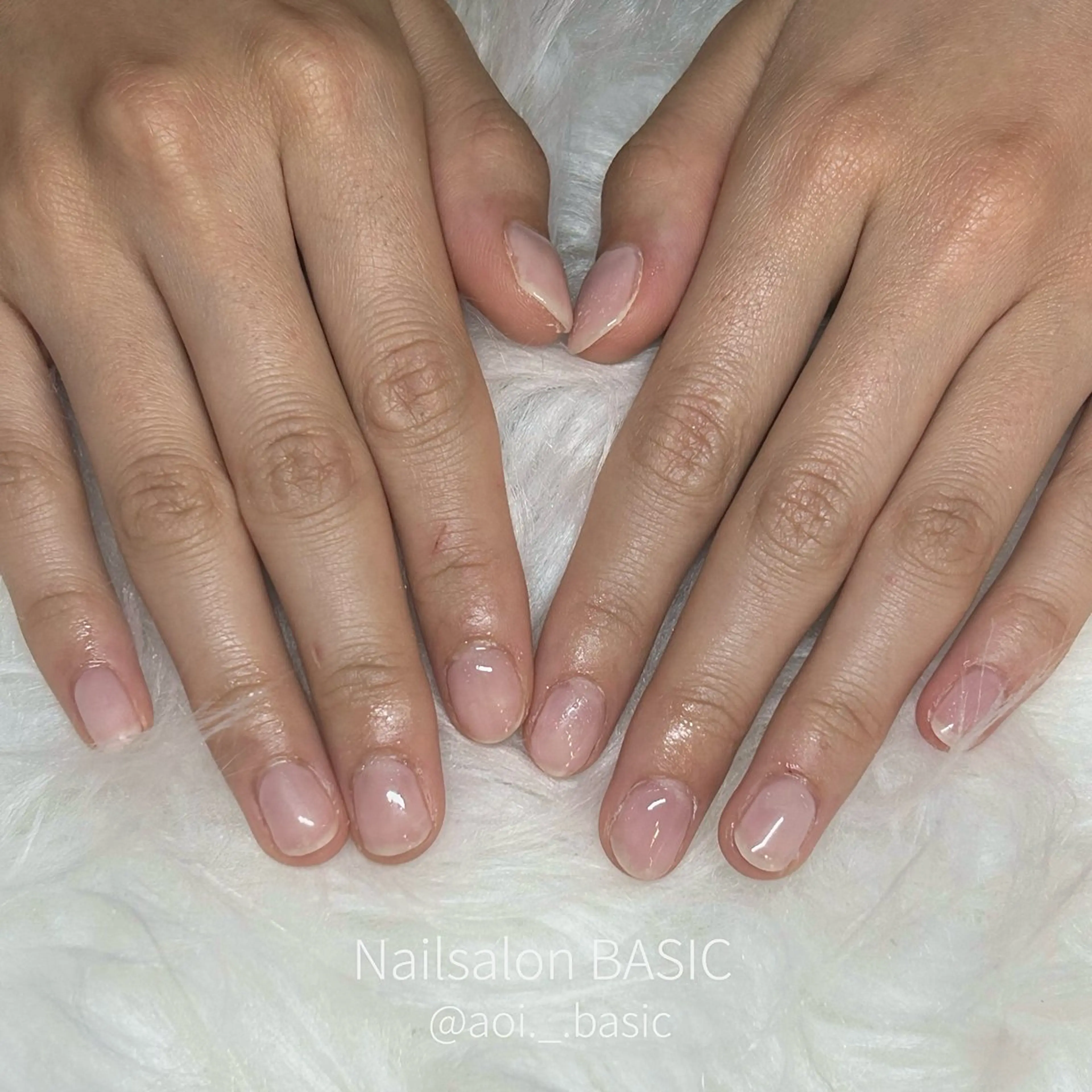 ネイル ハンドネイル Nail&Eye Basic 【パラジェル/パラスパ/パリジェンヌ】所属・BASIC麻布十番店 あおいのネイルデザイン