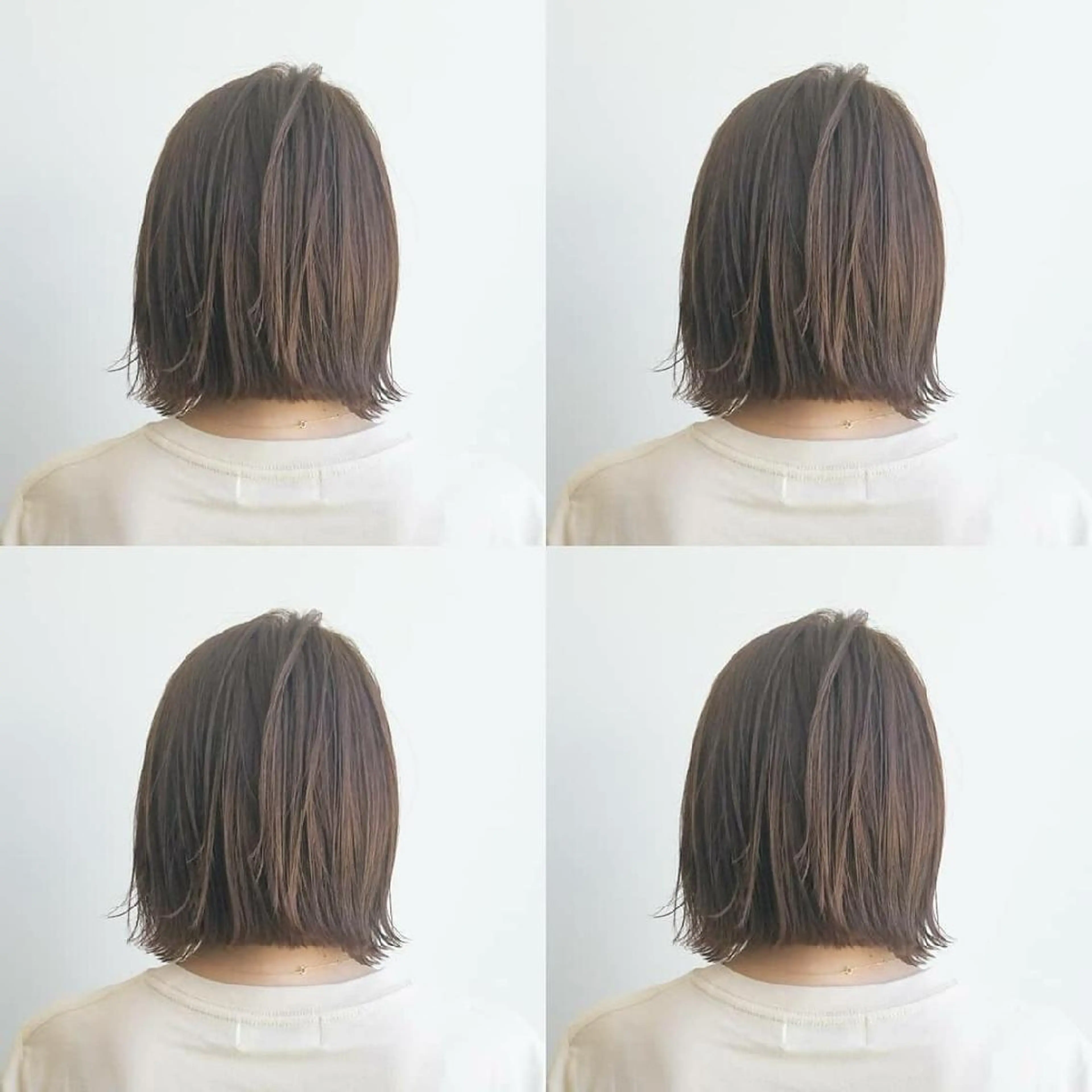 ショート カラー 切りっぱなしボブ ボブ iplus✴ まつげ、眉毛、耳つぼのマツエク・マツパデザイン