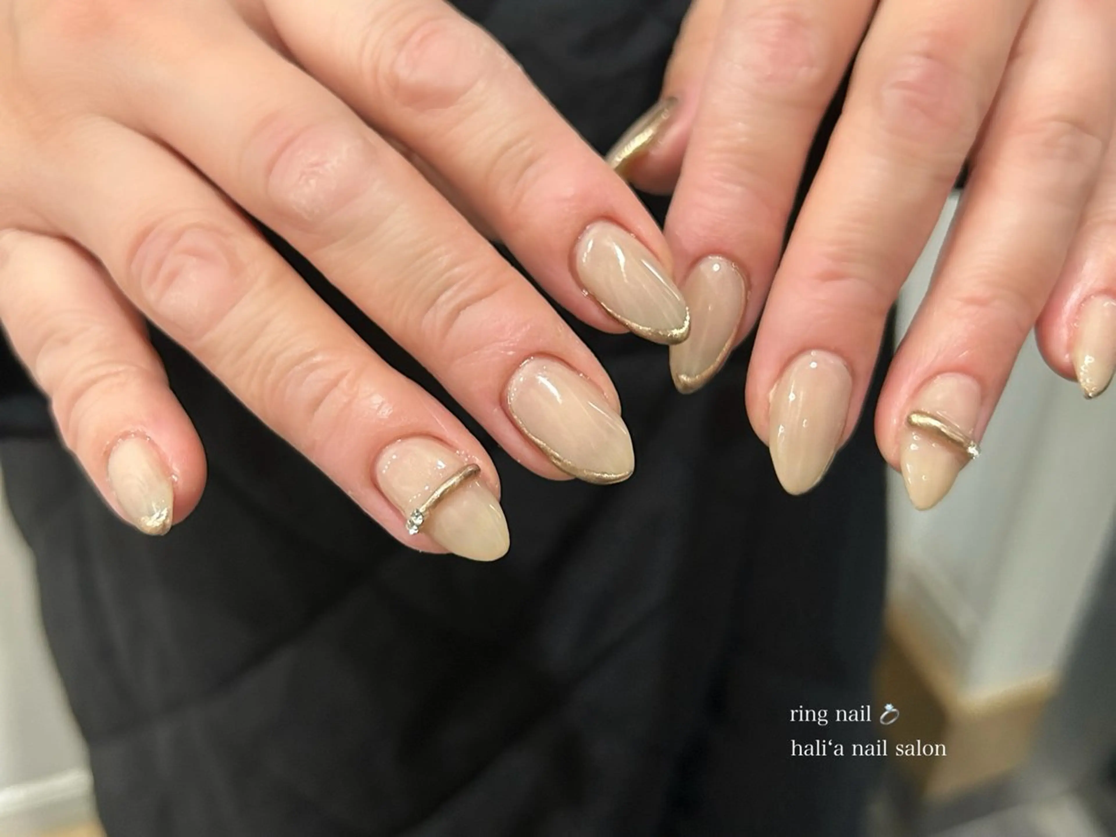 ミディアム ハンドネイル hali’a nailのネイルデザイン