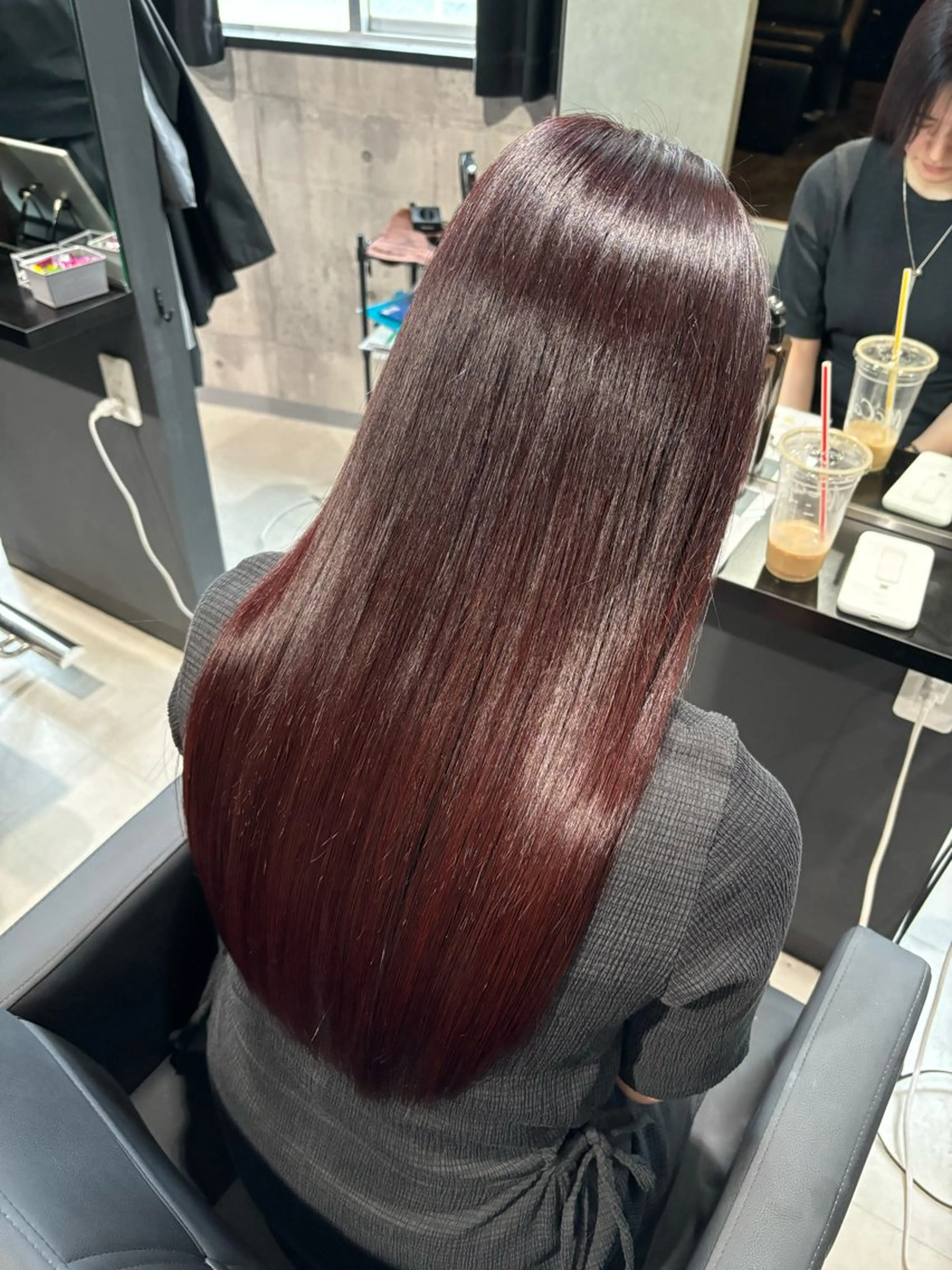 ロング カラー レッドカラー 髪質改善 カット ヘアカラー トリートメント _white【京橋店】所属・_WHITE / KENTOのヘアスタイル