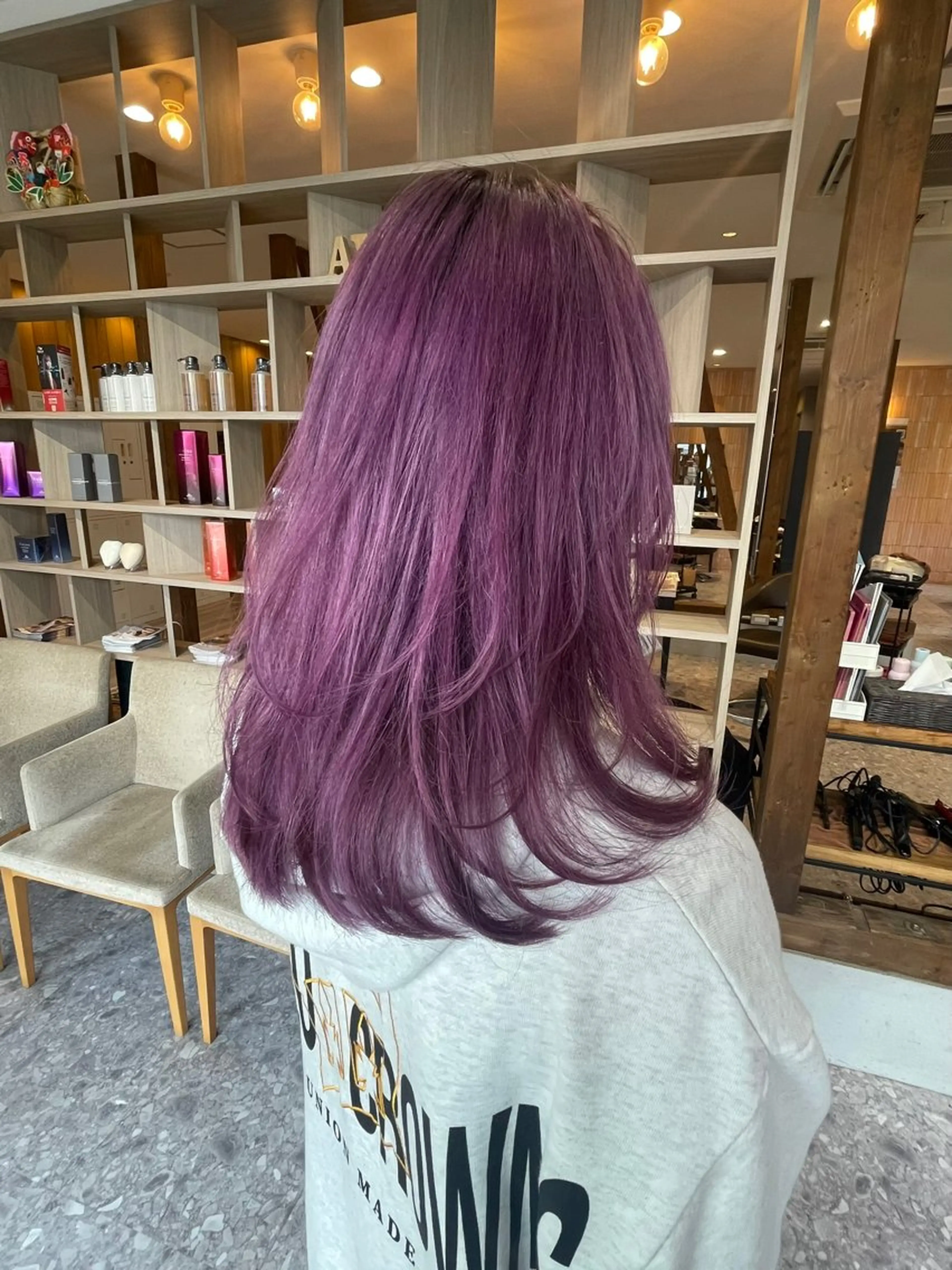 セミロング カラー 髪質改善カラー🌈✨ 加藤 愛のヘアスタイル