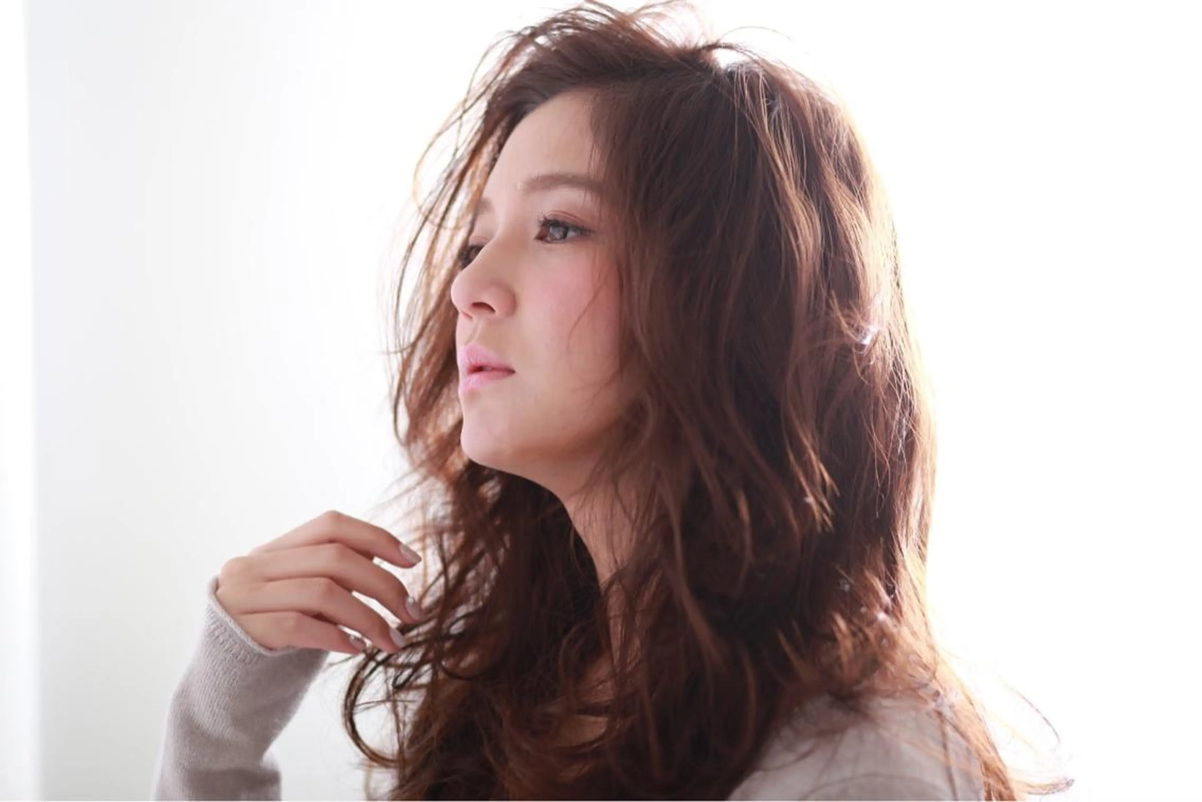 ロング パーマ ハイライト 縮毛矯正/髪質改善 /ブリーチ/東陽町✨のヘアスタイル