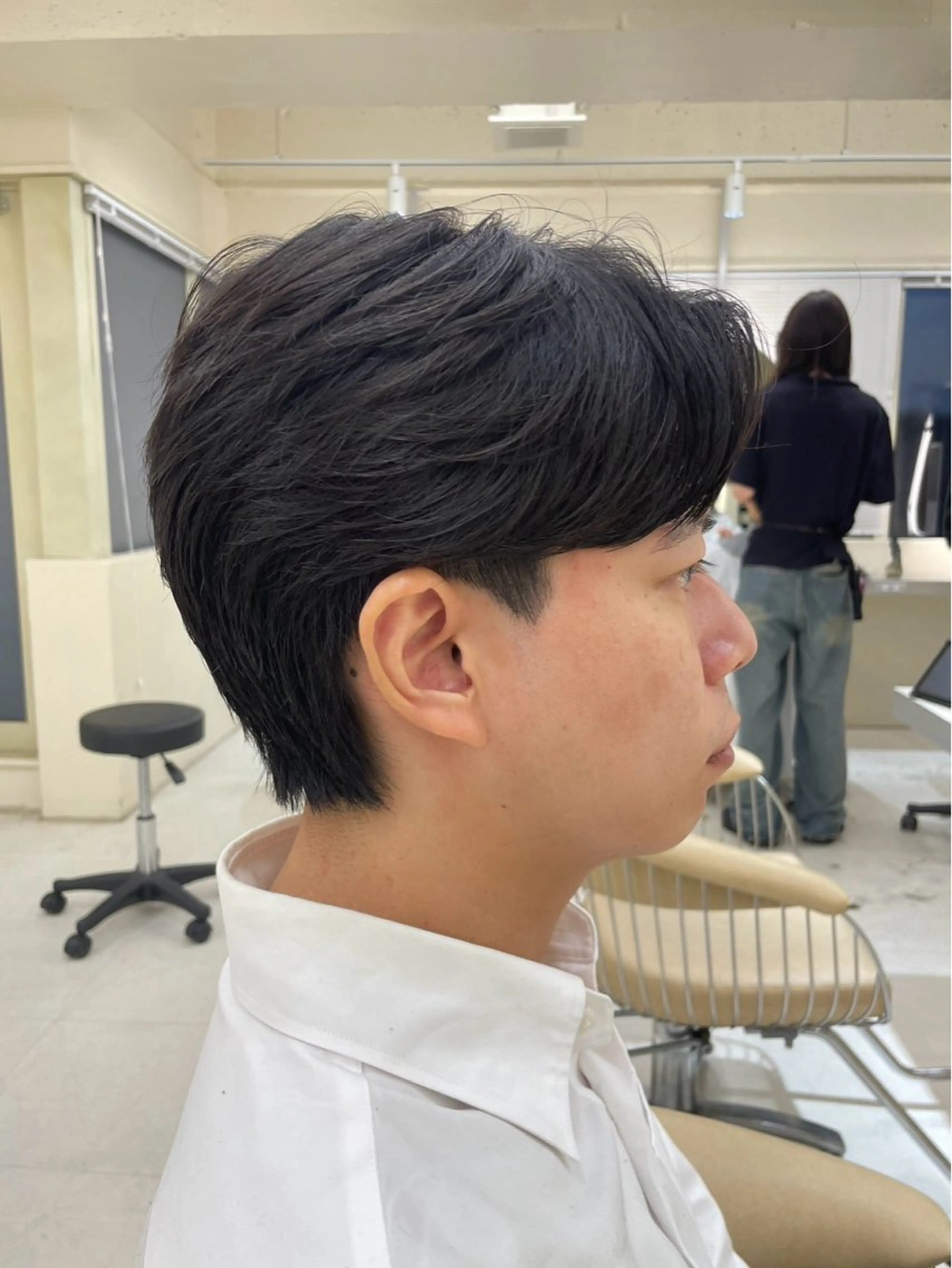 メンズ カット マッシュ/ センターパート/奈菜のヘアスタイル