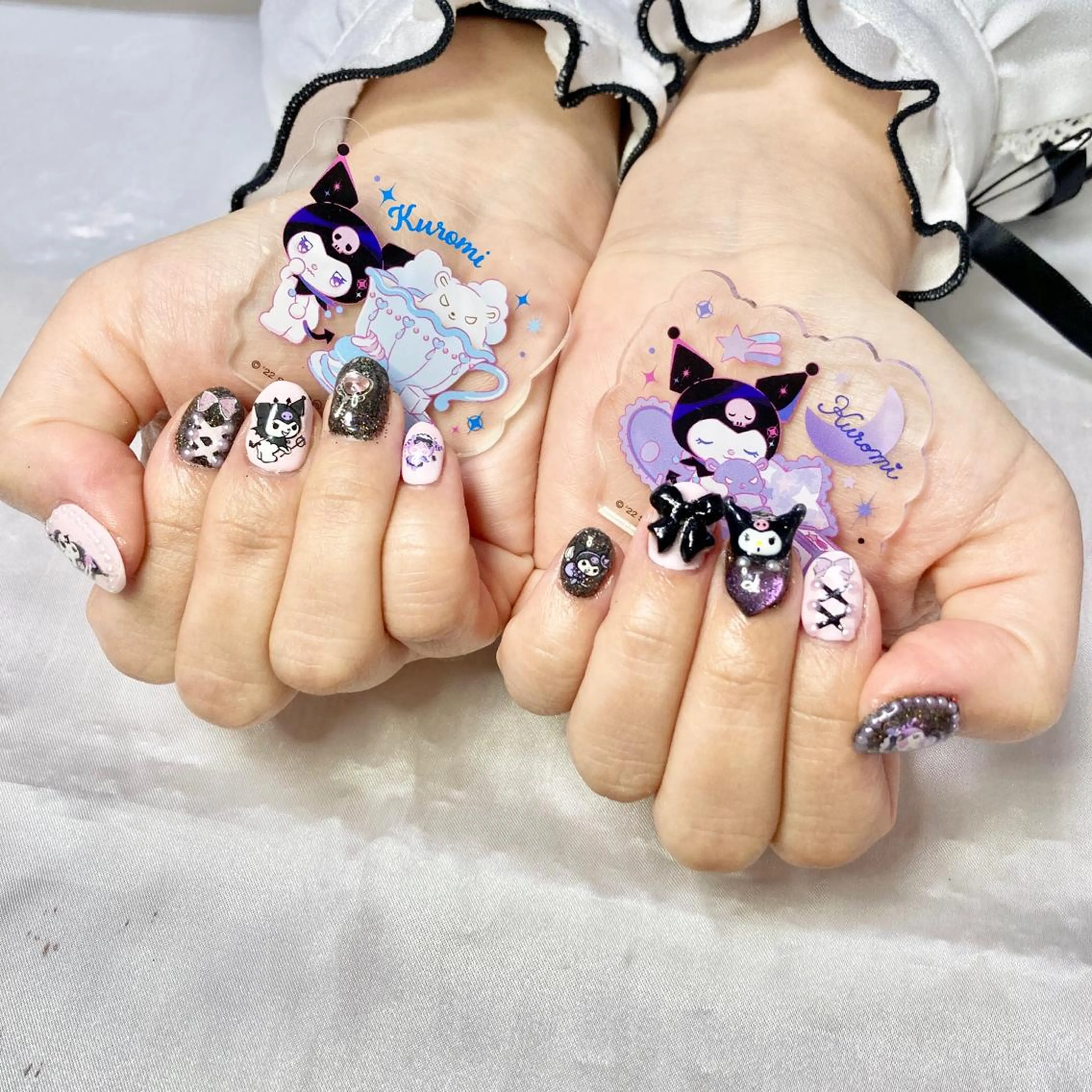 ネイル アートネイル オーロラネイル べっ甲ネイル ブラウン フットネイル ハンドネイル 韓国ネイル/新大久保 /駅近　【Toko】のネイルデザイン