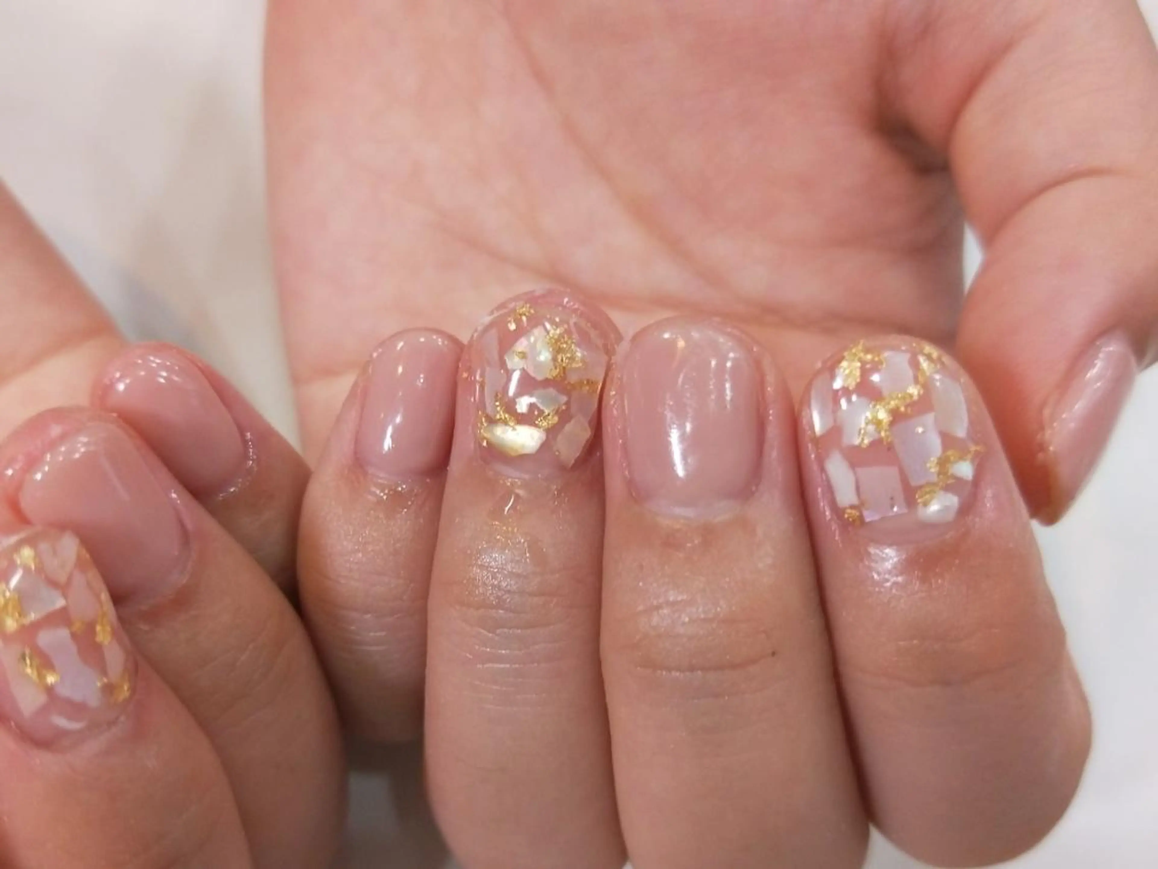 ネイル ハンドネイル ハンドケア R'well所属・はばすみれ🎀ﾈｲﾙ 光ﾌｪｲｼｬﾙ ﾍｱのネイルデザイン