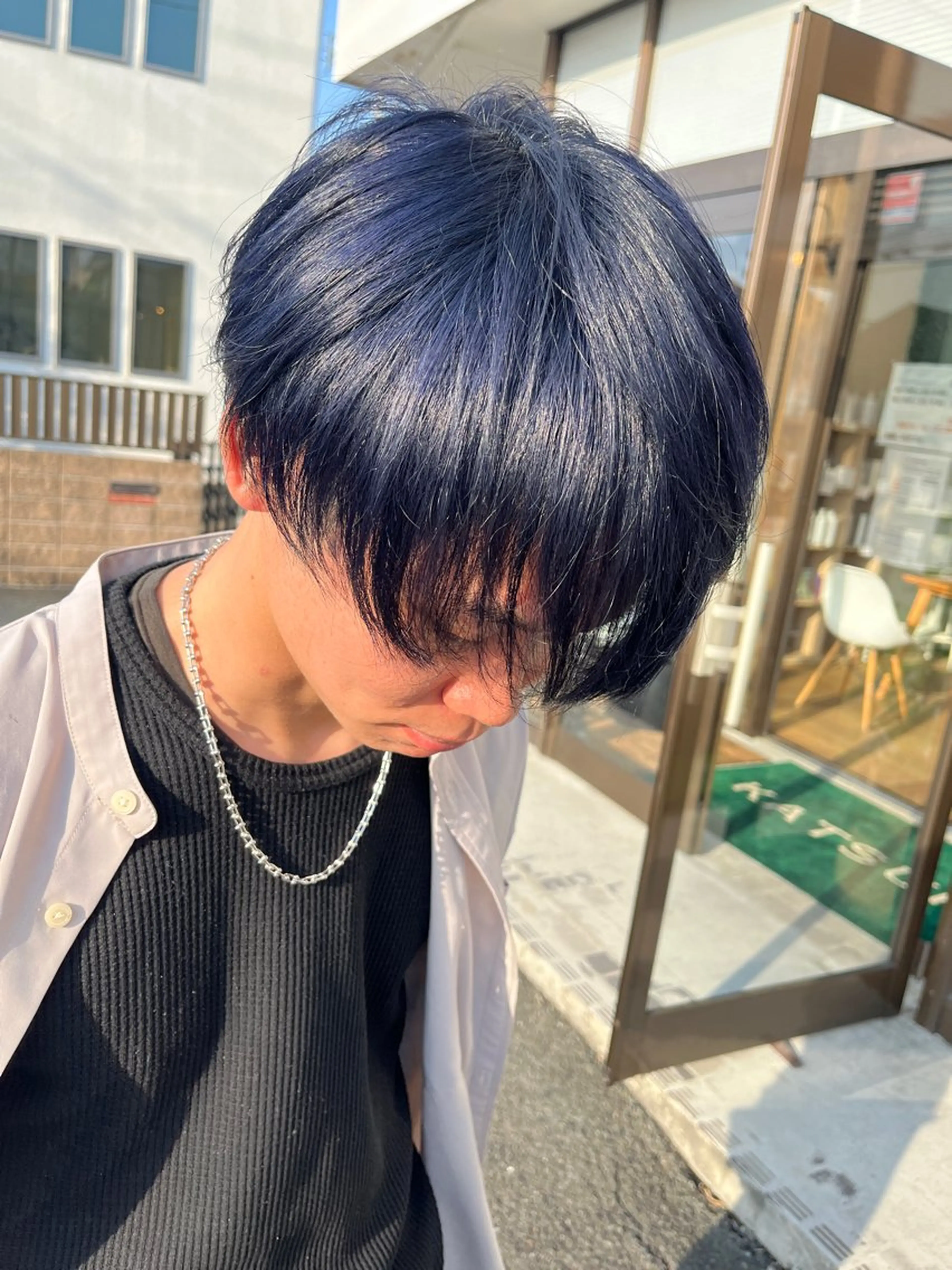 メンズカット＋ブリーチ＋カラー＋トリートメントの写真