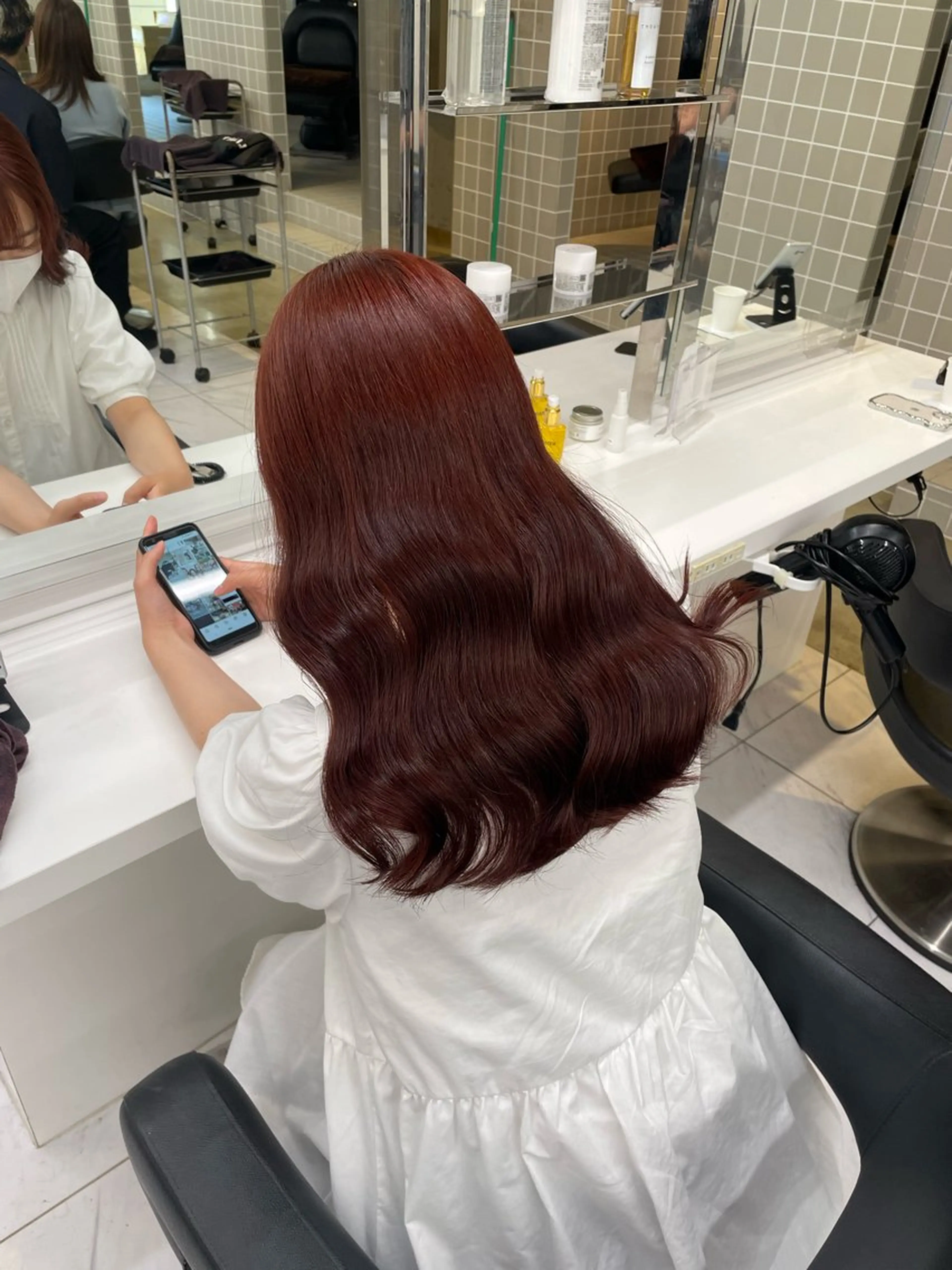 ロング カラー ヘアアレンジ ヘアカラー トリートメント ヘアセット 💗横浜美容室 💗HARUNAのヘアスタイル