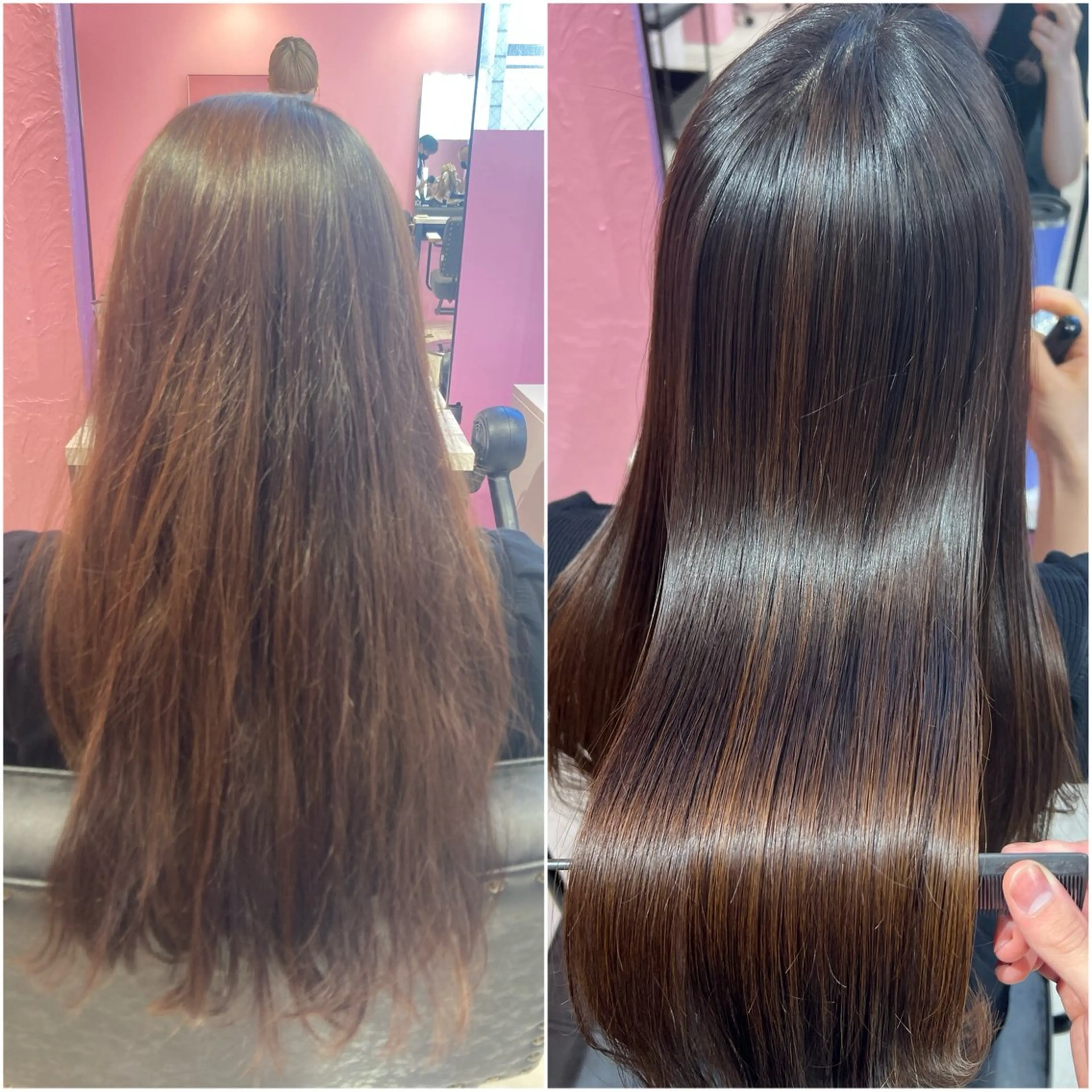 ロング カット ヘアカラー トリートメント 紙屋町ショート /ボブ　パーマ河内蓮のヘアスタイル