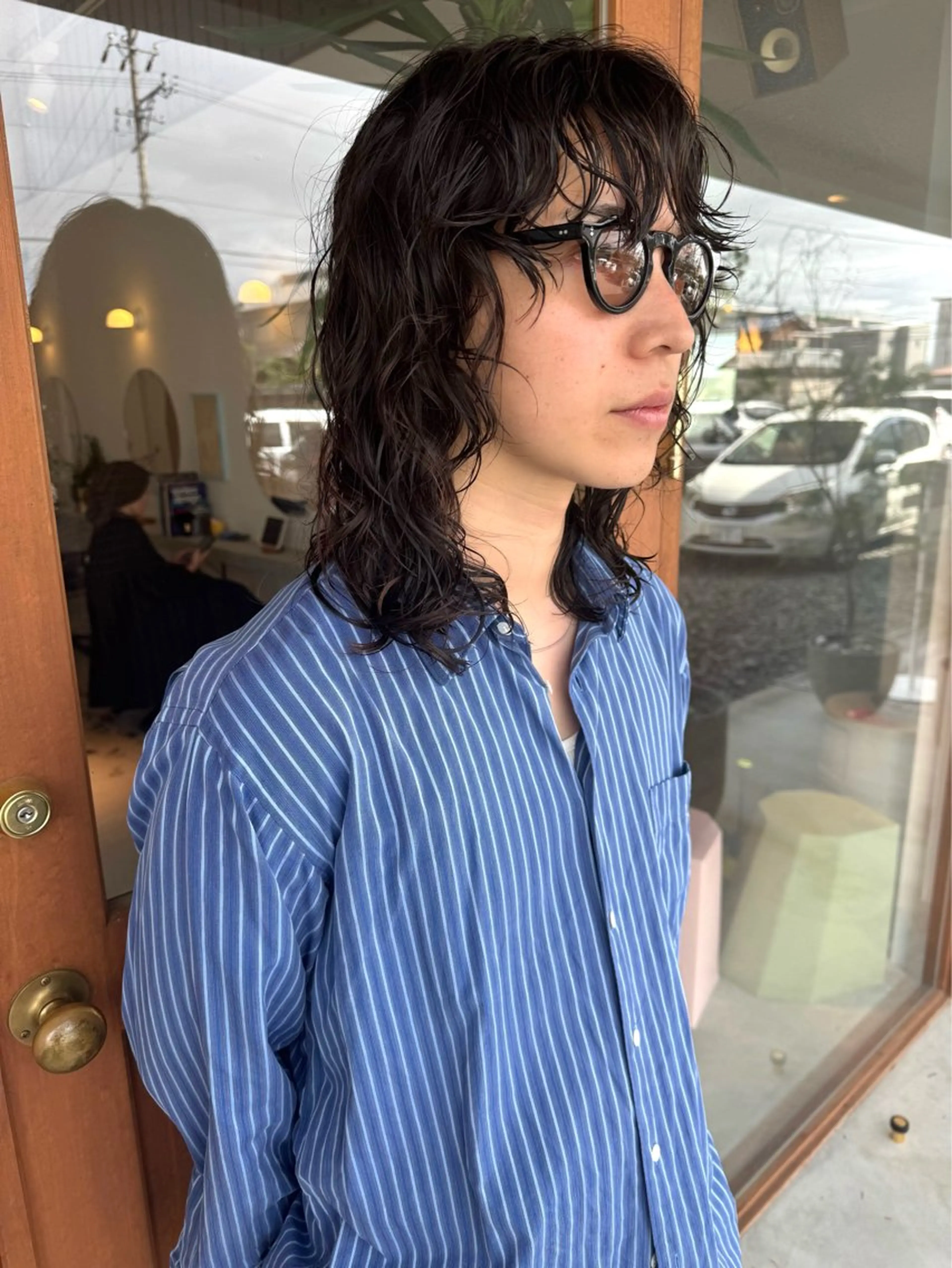 ミディアム パーマ 中嶋 勇太のヘアスタイル