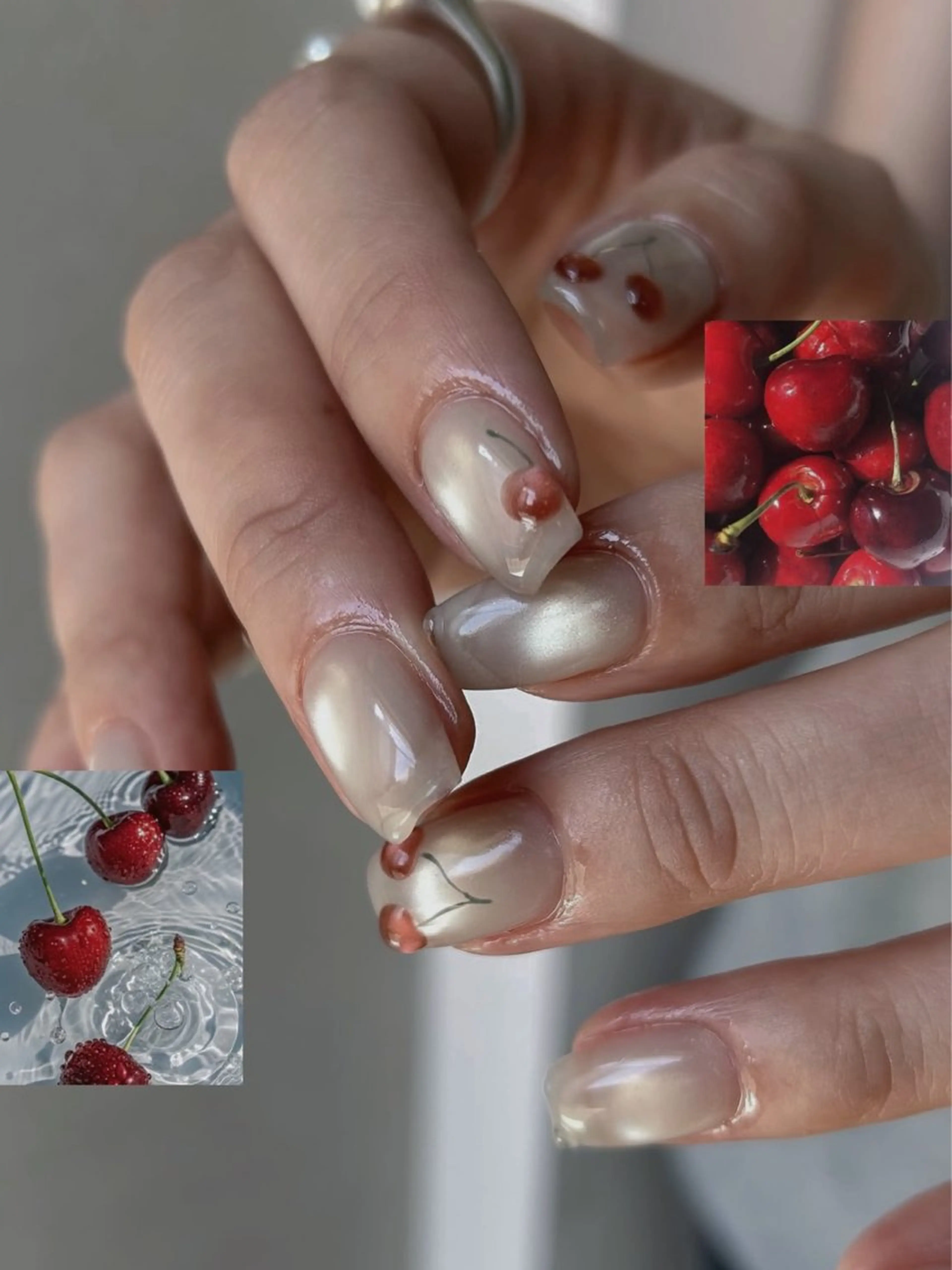 ネイル アートネイル 韓国ネイル ニュアンスネイル ぷっくりネイル ハンドネイル ハンドケア talo .のネイルデザイン