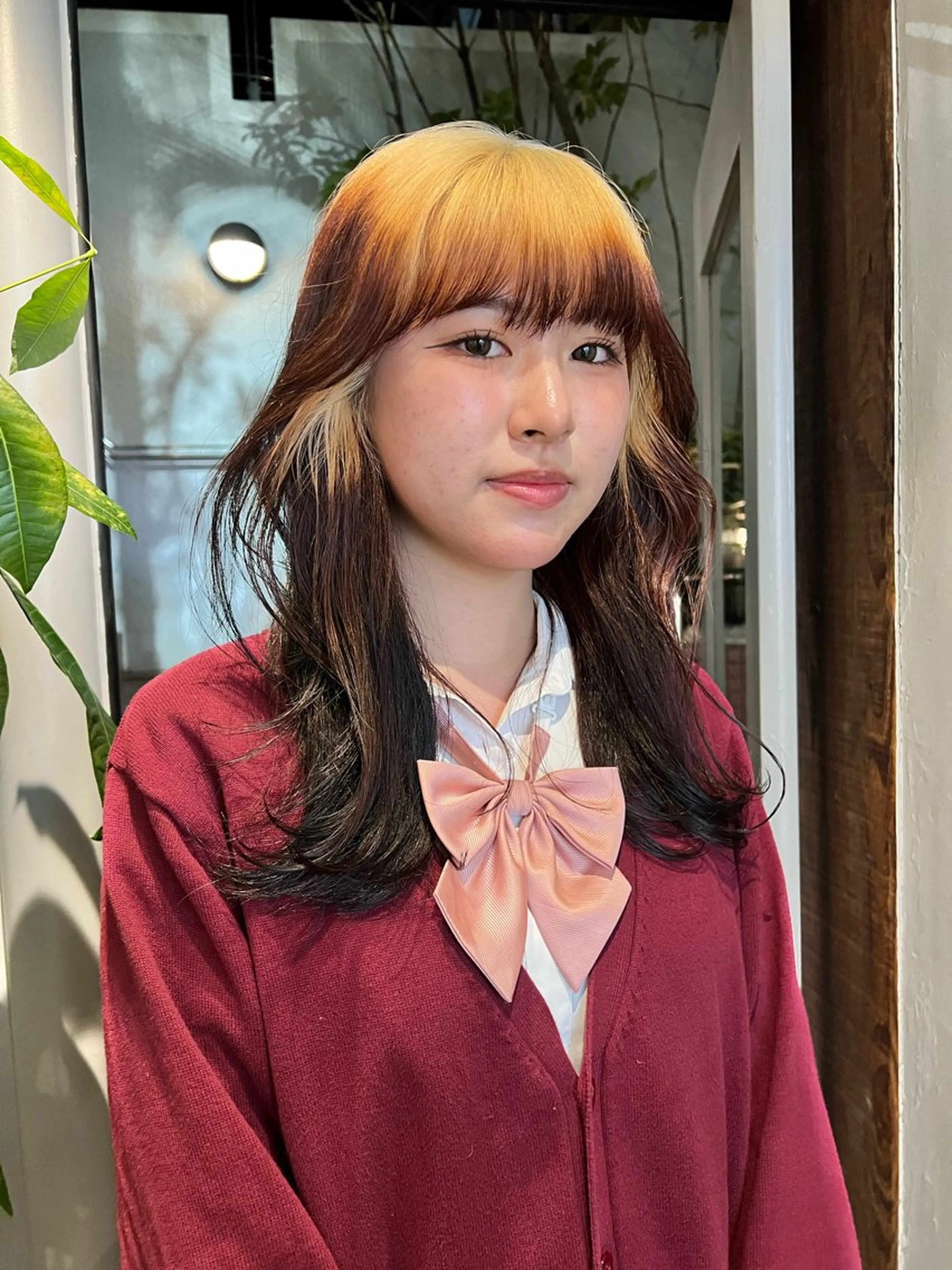 ロング カラー カット ヘアカラー haco＋所属・圧倒的デザイン力 店長🎨RENAのヘアスタイル