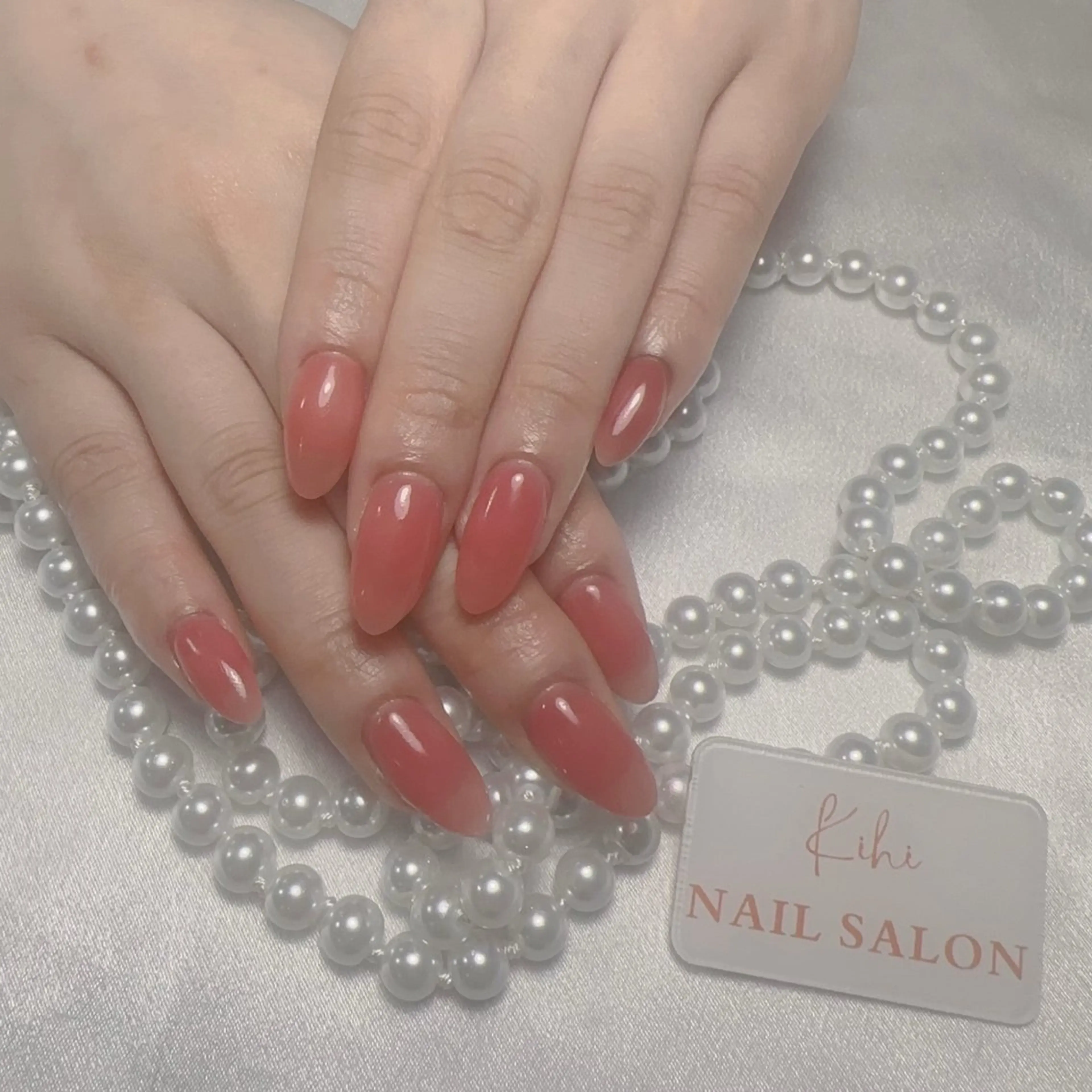 ネイル アートネイル フレンチネイル ジェルネイル グラデーション 韓国ネイル ハンドネイル ハンドケア さくら💮💮 【オフ無料】のネイルデザイン