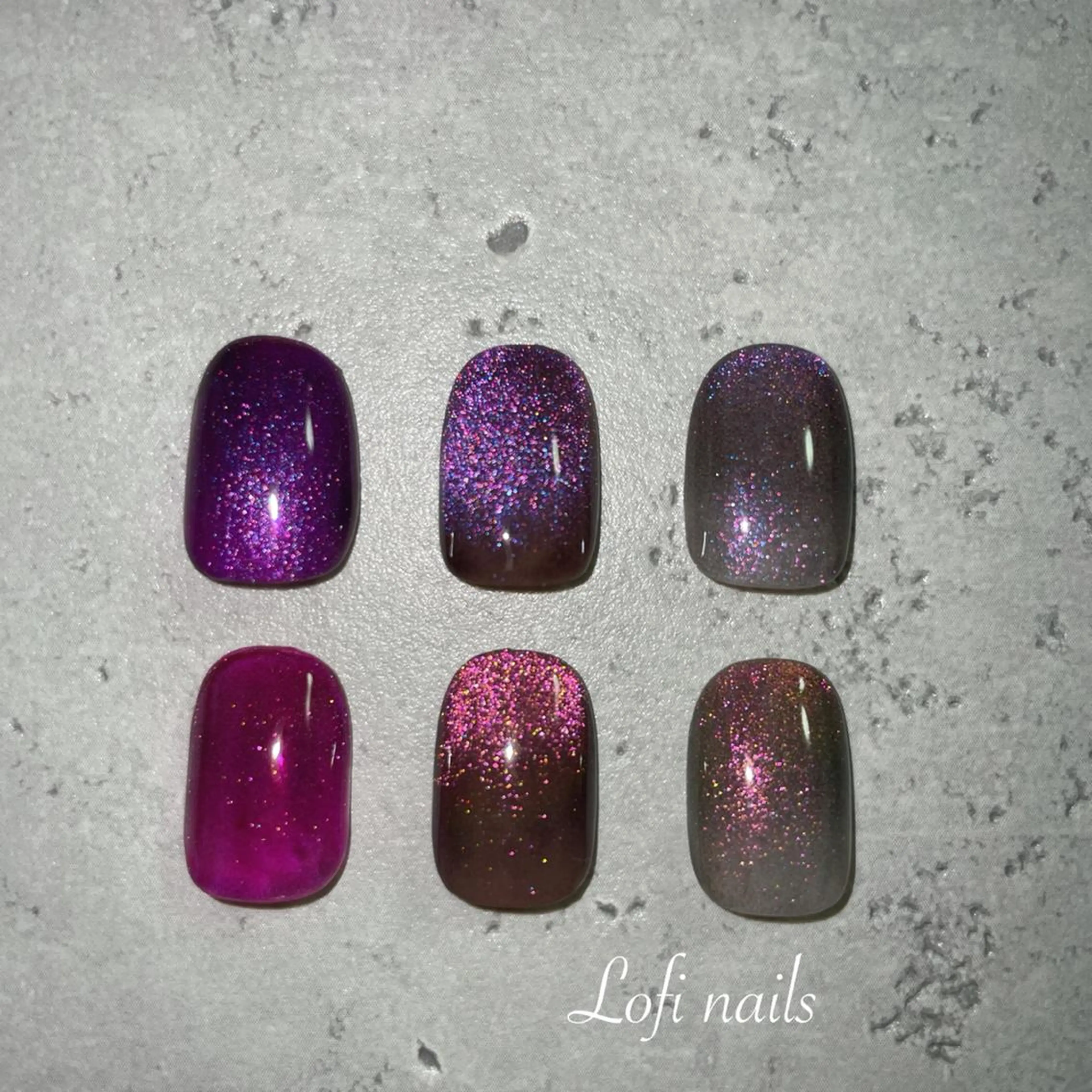 ネイル アートネイル マグネットネイル Lofinails ちひろのネイルデザイン