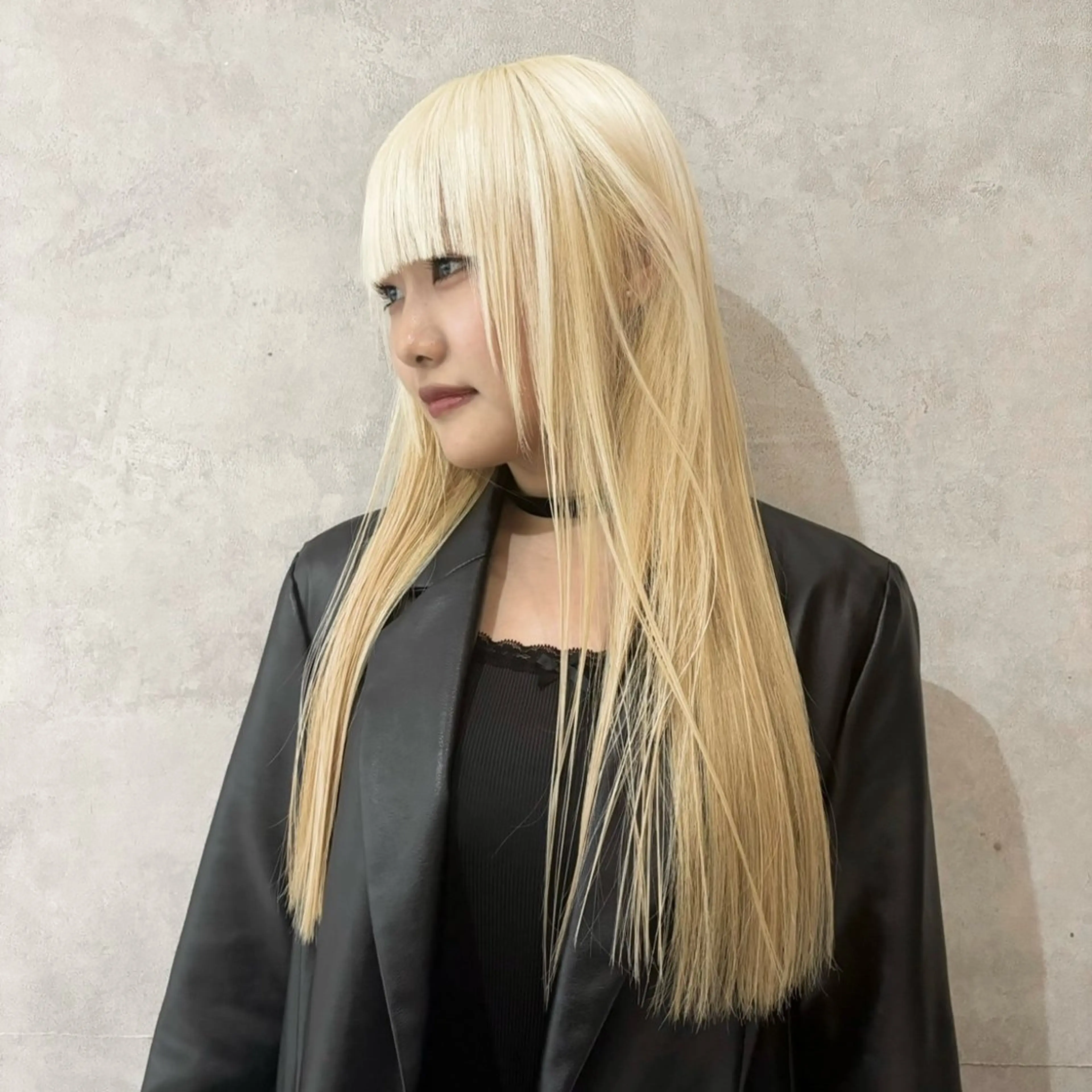 ロング カラー ヘアカラー ハイトーン/ウルフ /エクステ/ましろのヘアスタイル