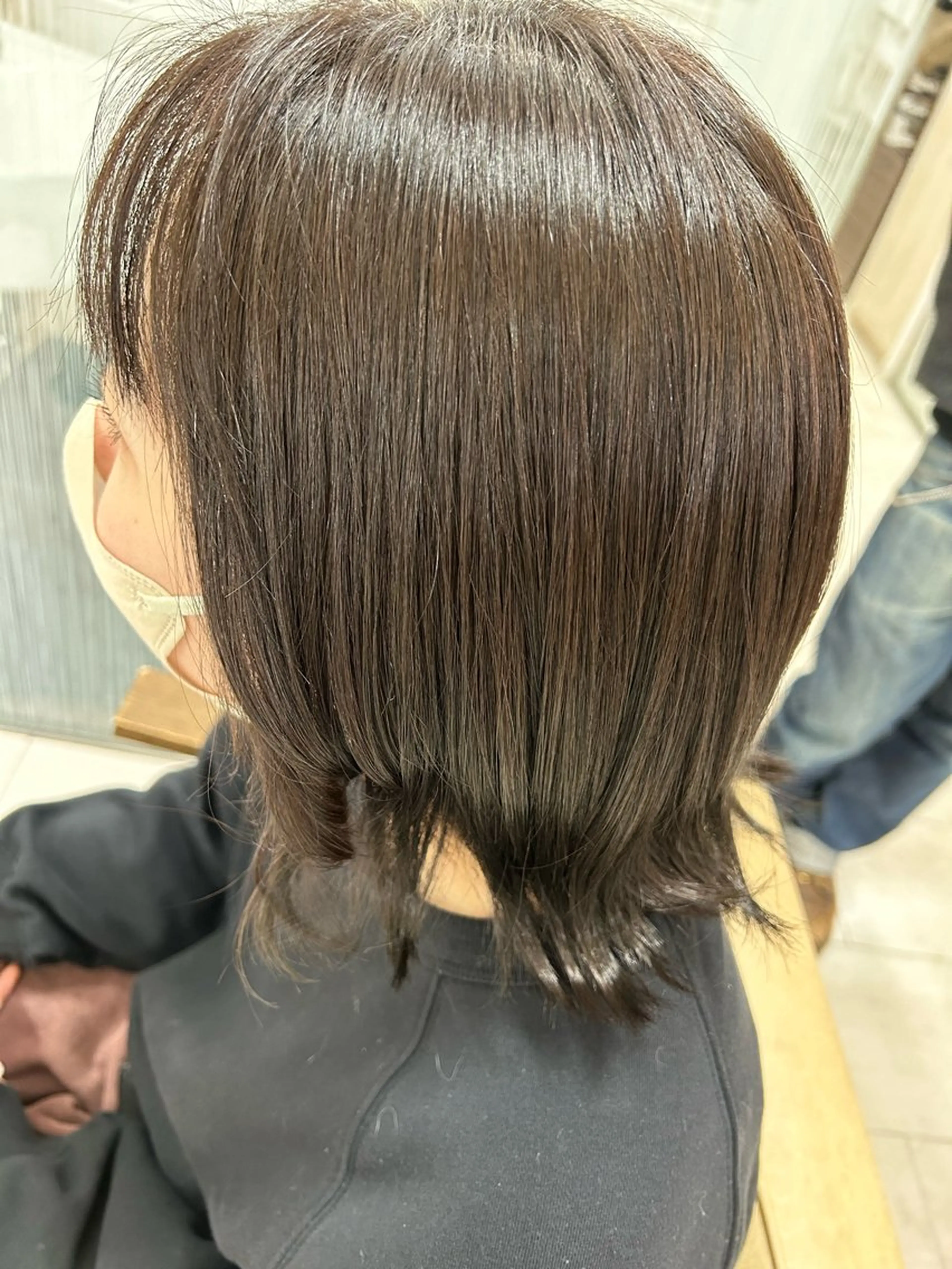 ショート カラー オリーブカラー 栗田 優月のヘアスタイル