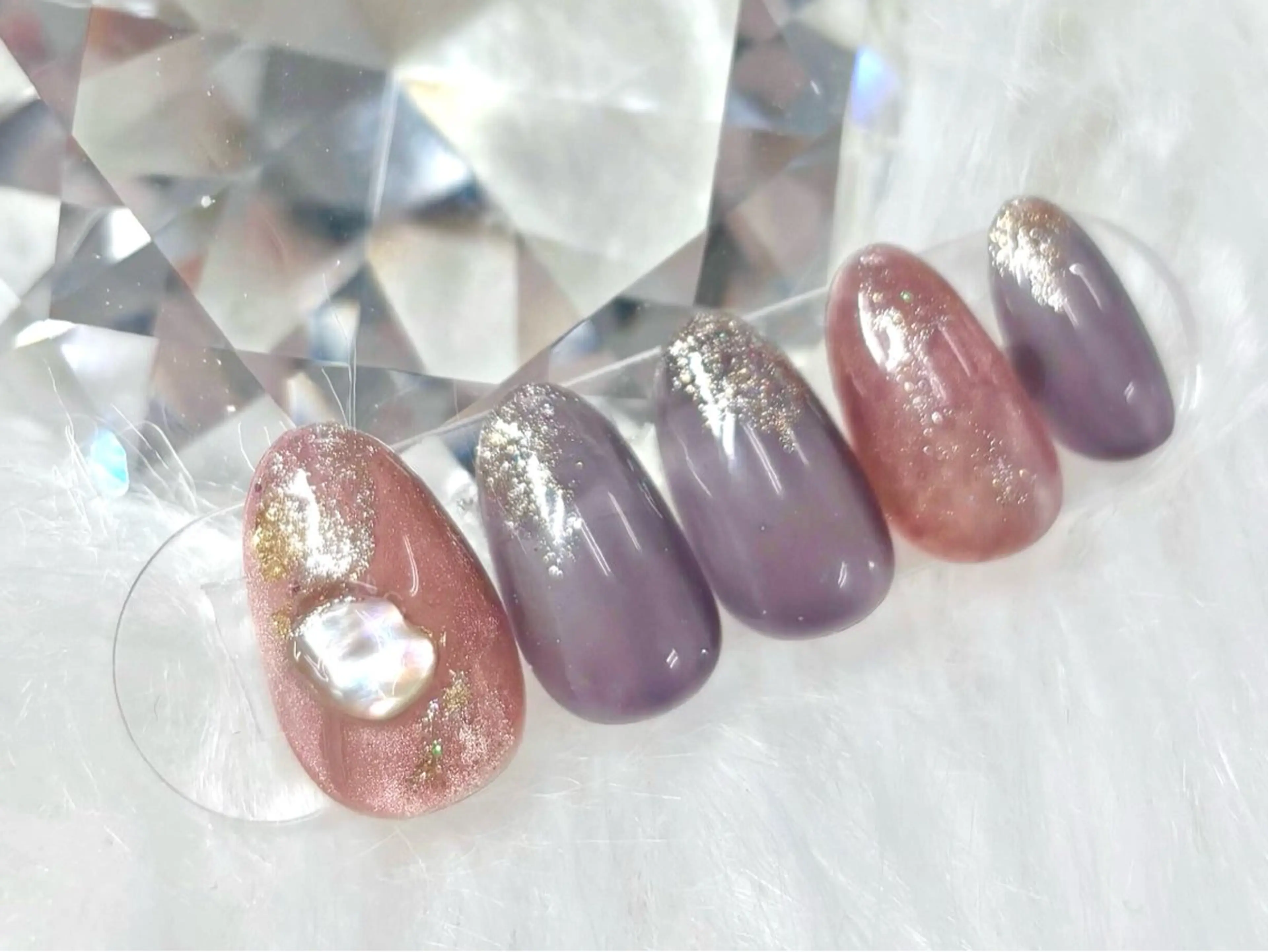 ネイル アートネイル ジェルネイル 韓国ネイル マグネットネイル パラジェル ハンドネイル Nail Neige🐈🌙のネイルデザイン