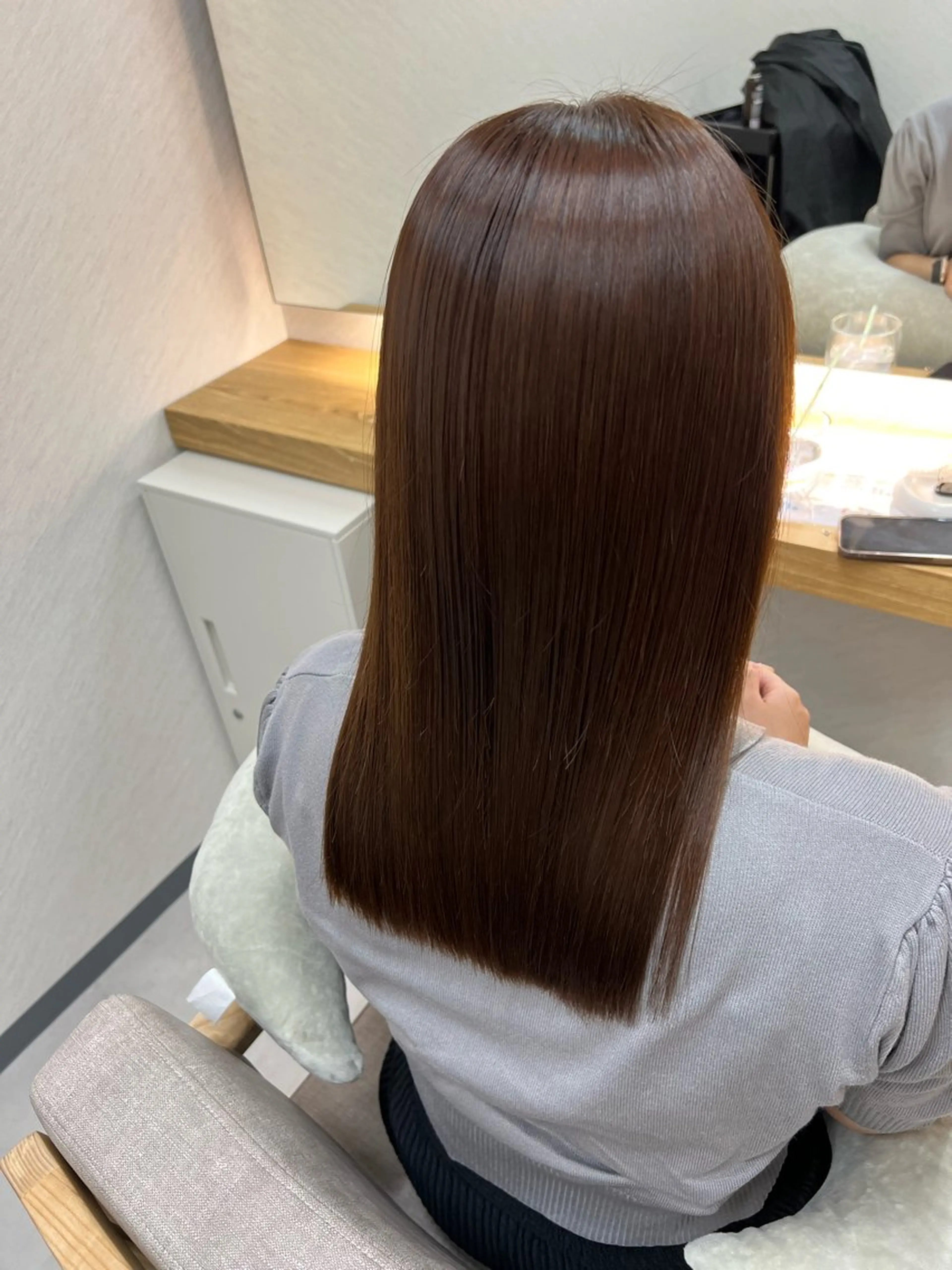 セミロング 縮毛矯正 縮毛矯正 トリートメント ECLART 町田　井口聖也のヘアスタイル