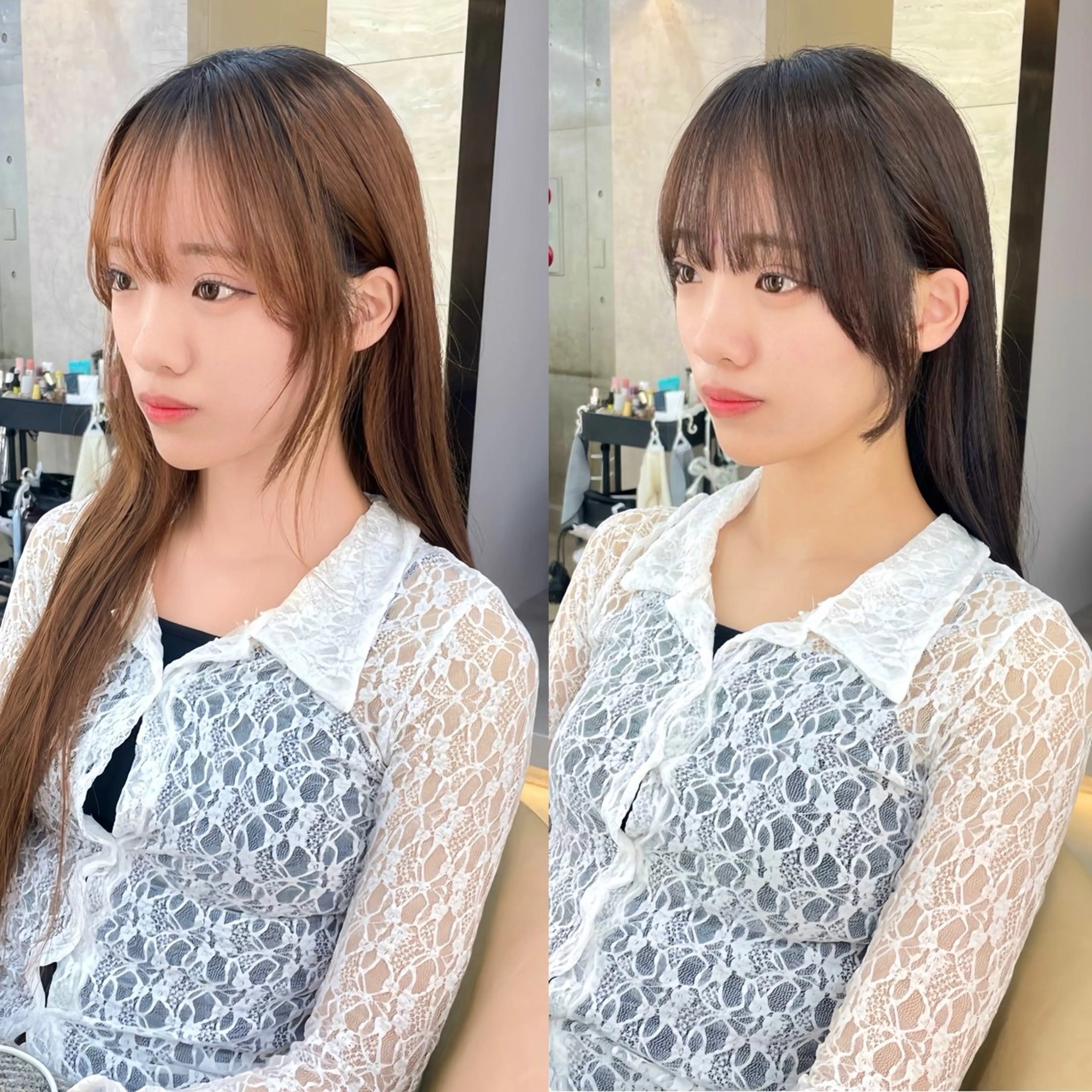 ロング カラー カット ヘアカラー トリートメント 韓国ヘア🇰🇷 レイヤー/芝春樹のヘアスタイル