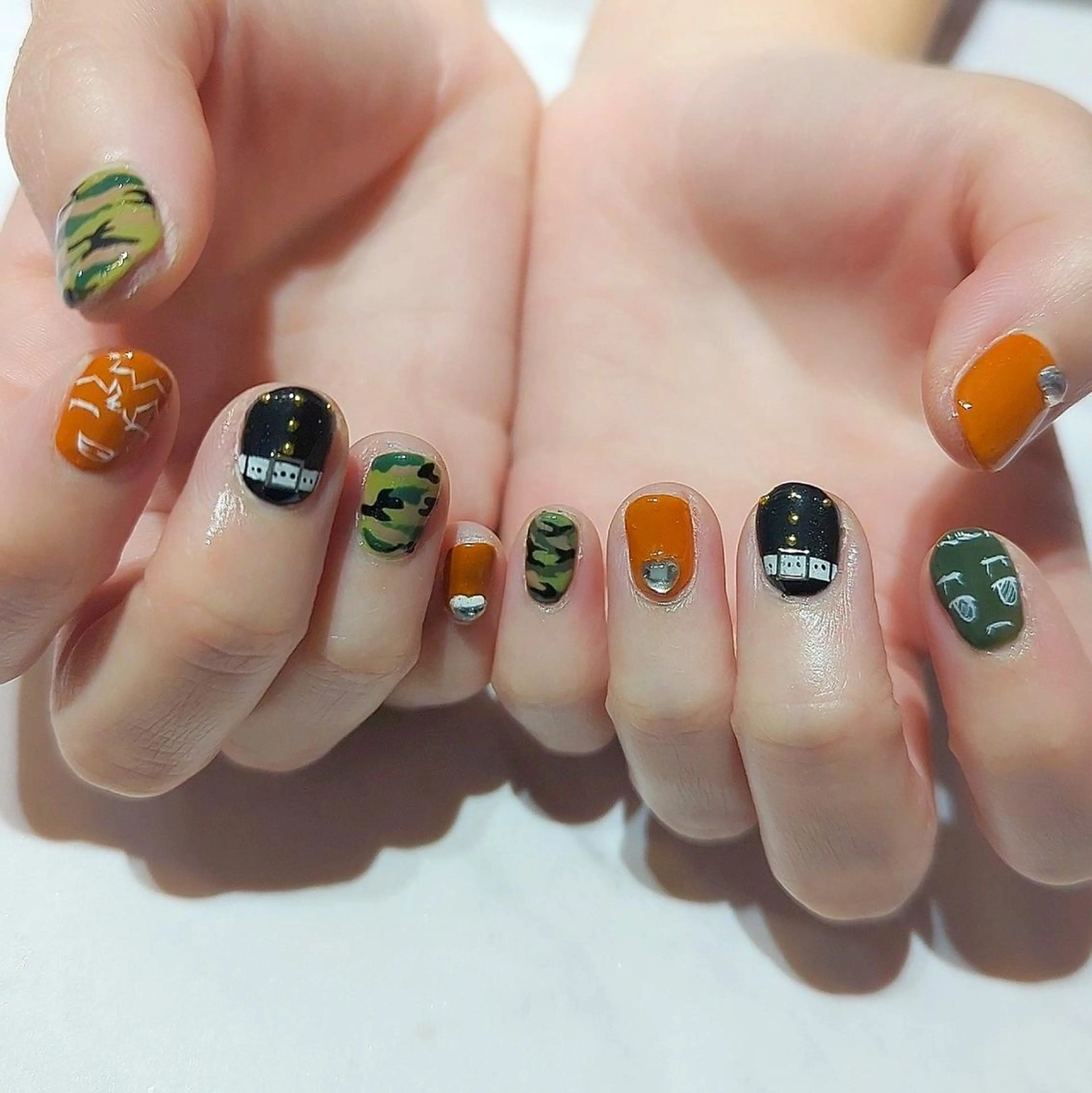 ネイル ハンドネイル あ きのネイルデザイン