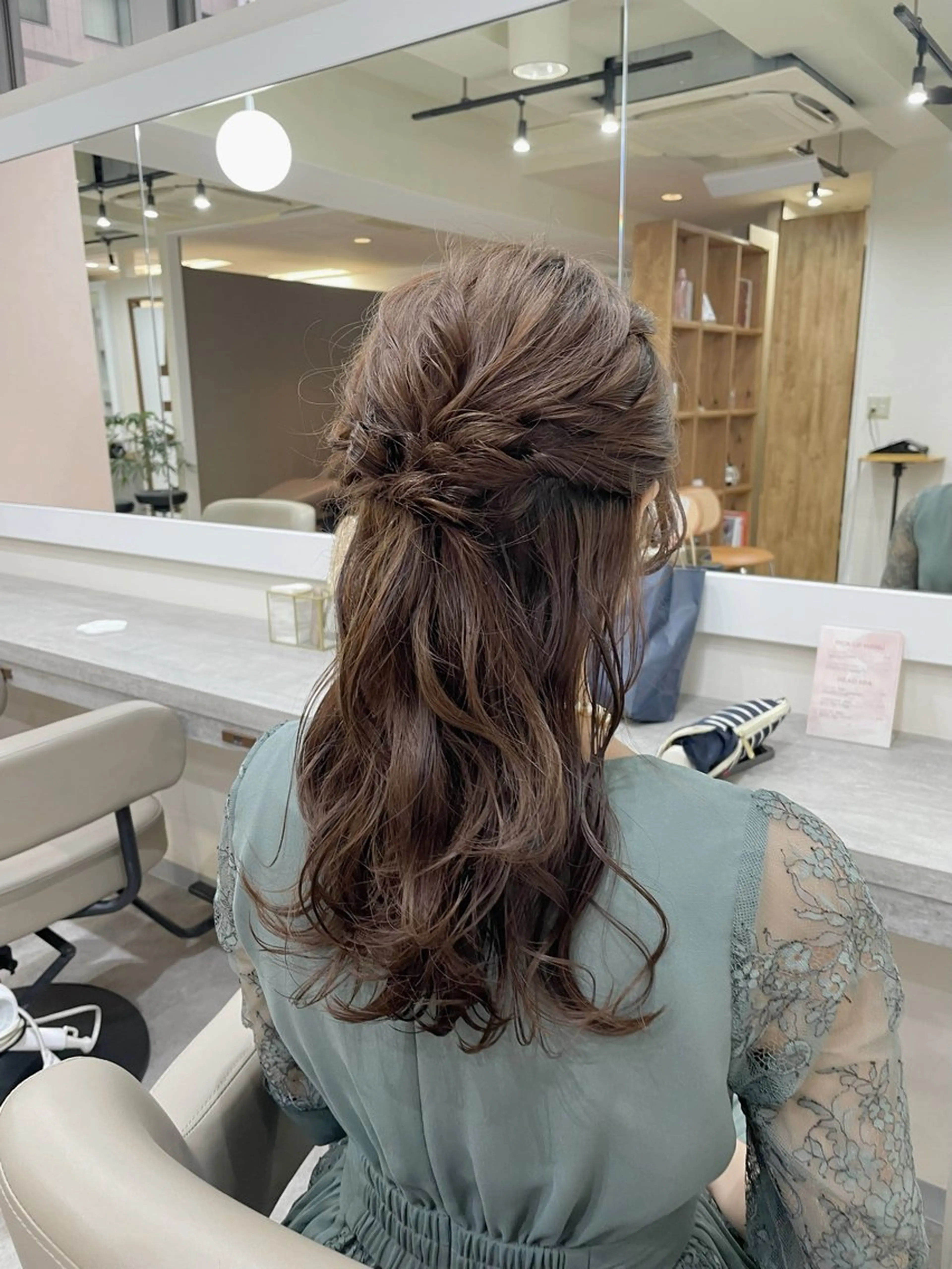 セミロング 韓国風パーマ/ヘア セット/店長みづきのヘアスタイル