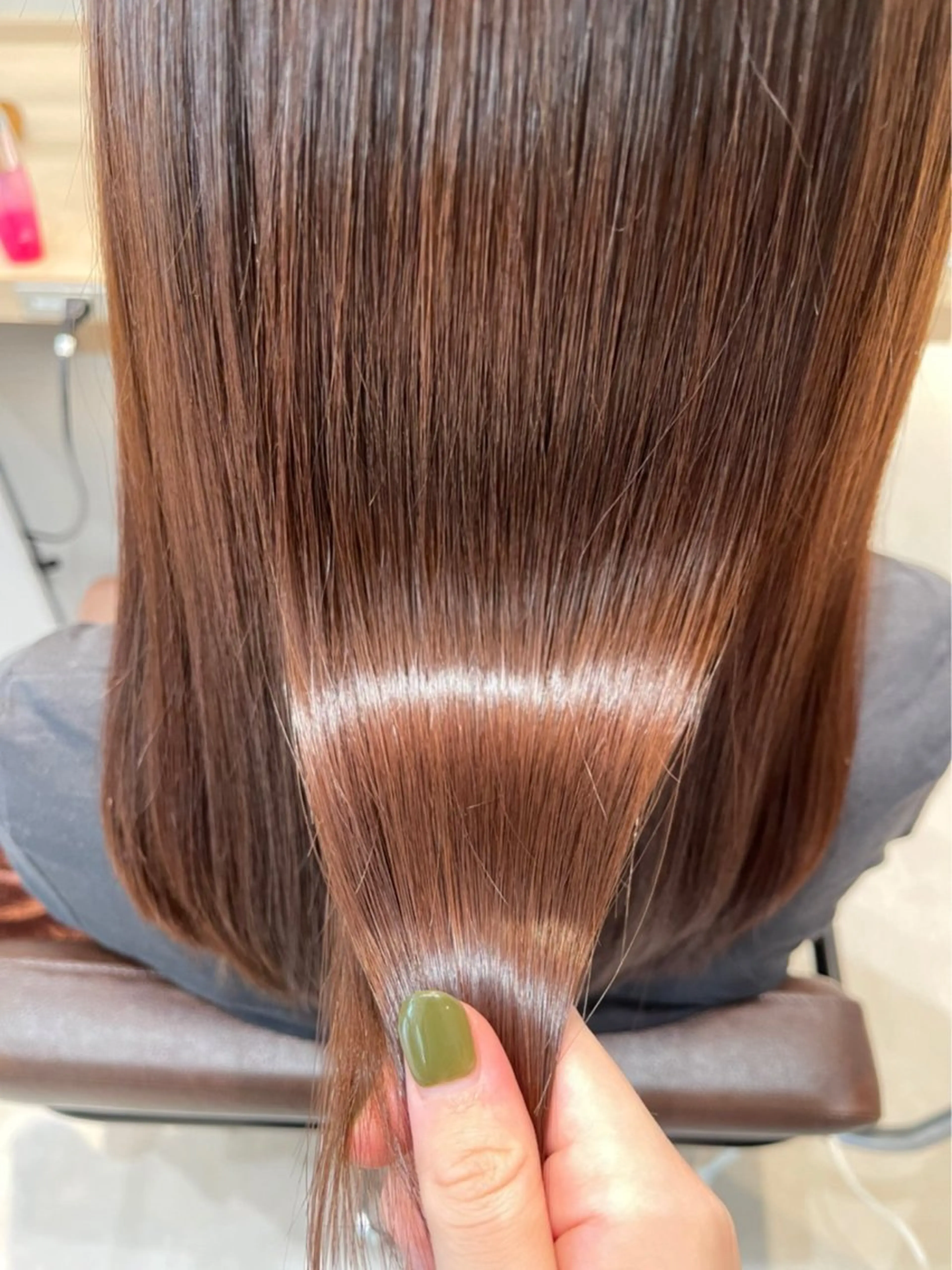 ロング カット 縮毛矯正 💎久米川 東村山 BASSAサトウ💎のヘアスタイル