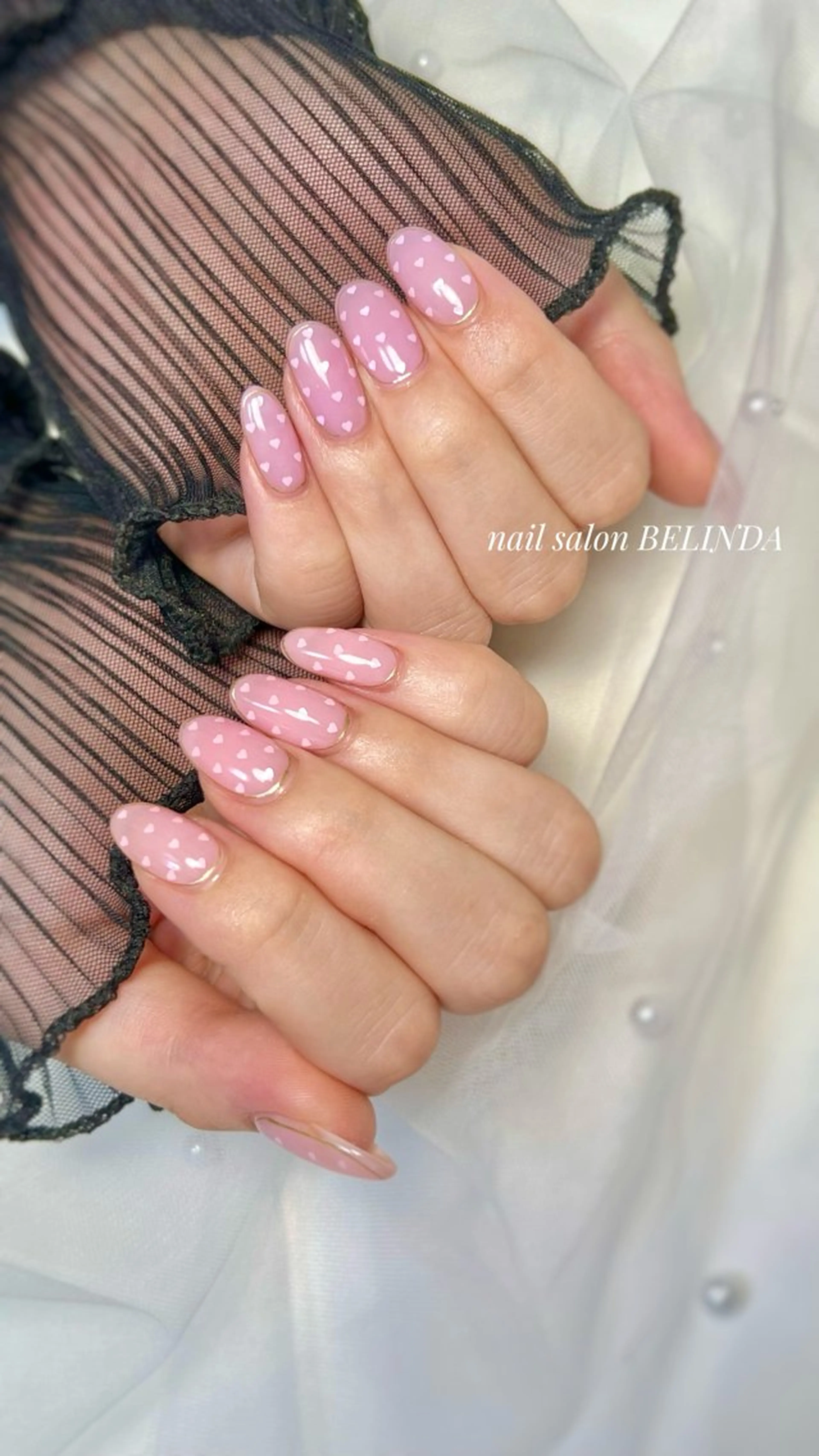 ネイル ハート ハンドネイル 毛利 ゆりあのエステ・リラクイメージ