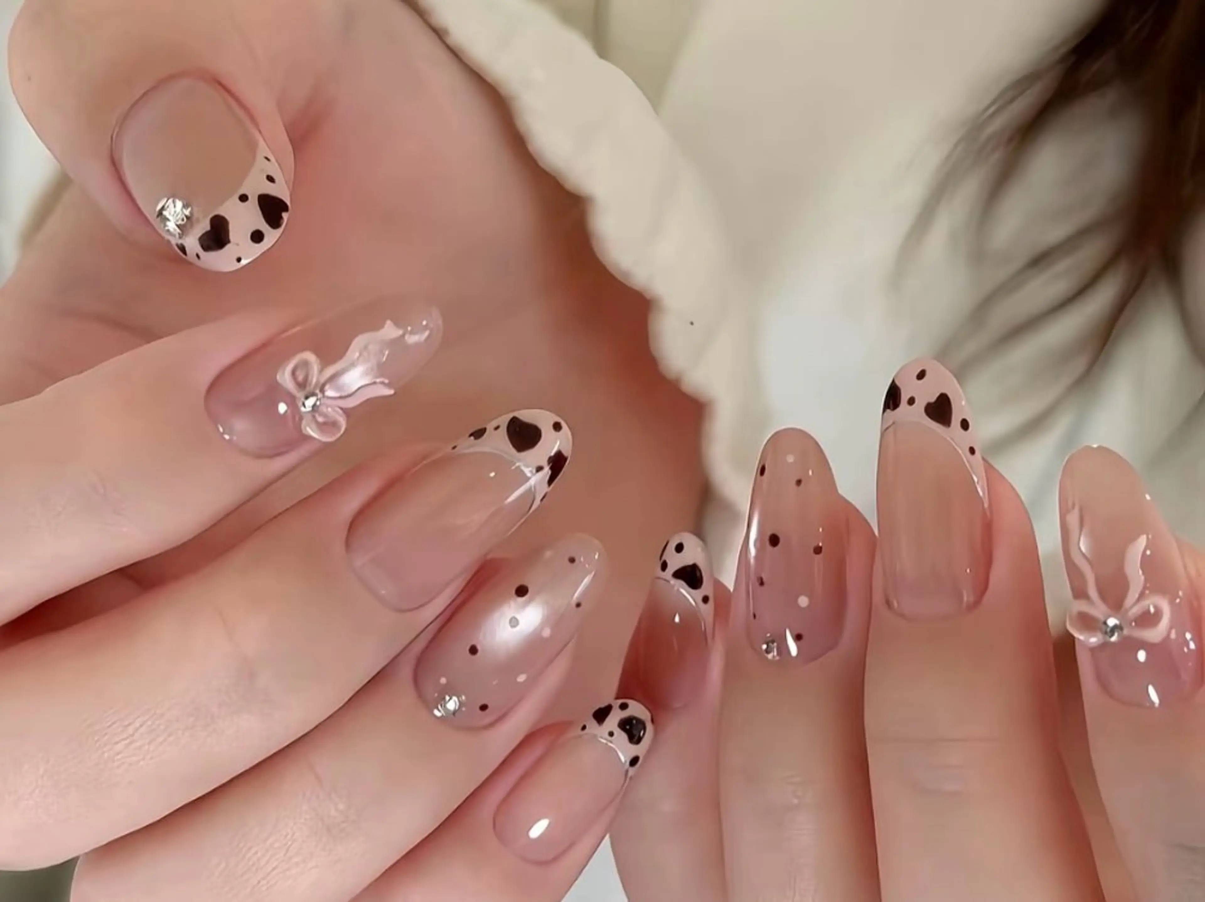ネイル 長さ出し フットネイル ジェルネイル 韓国ネイル マグネットネイル ハンドネイル YMT.NailStudio所属・Pink NailStudioのネイルデザイン