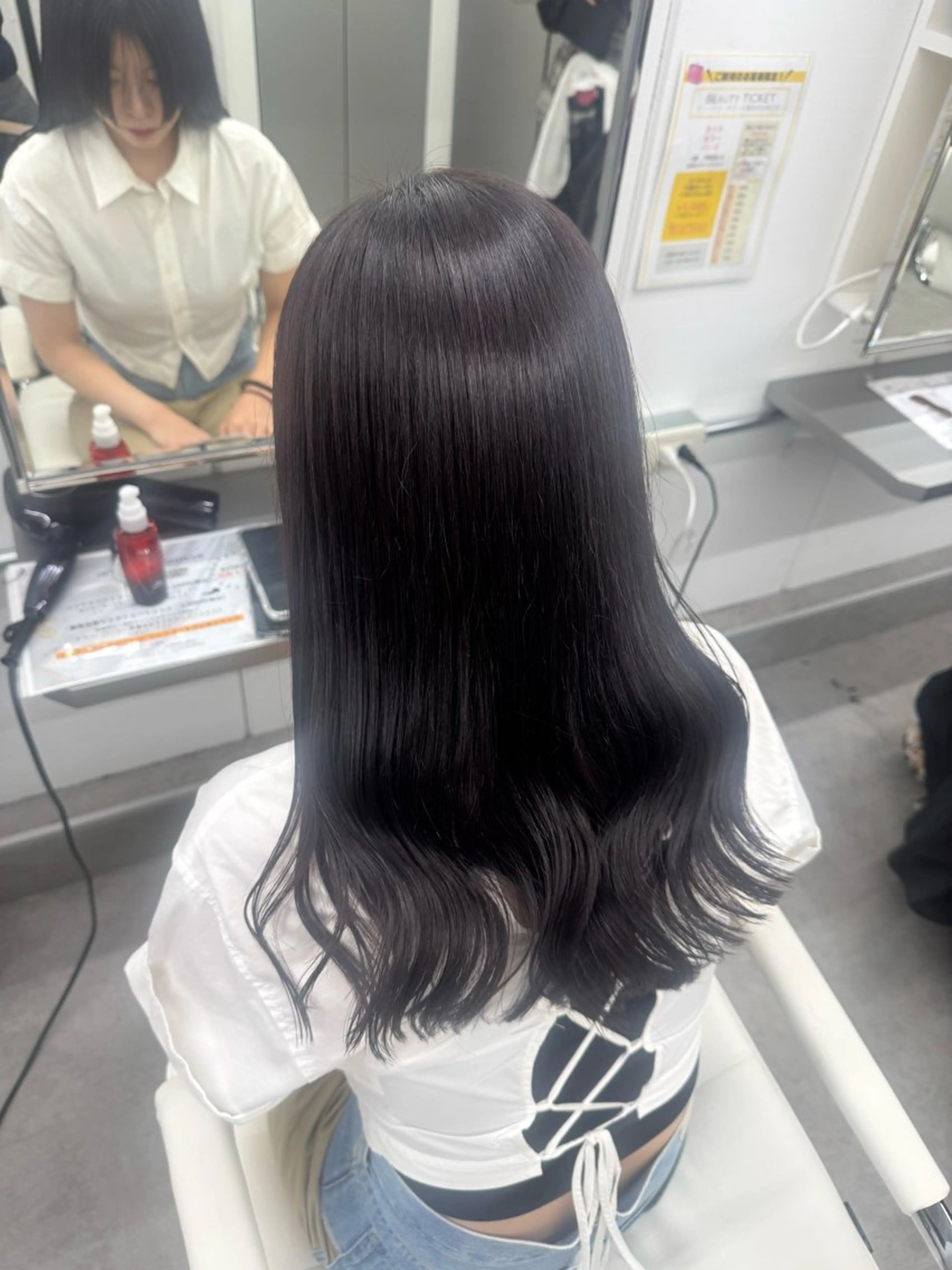 ロング カラー カット ヘアカラー トリートメント 🕯コバ/レイヤー/ 透明感/縮毛🕯のヘアスタイル