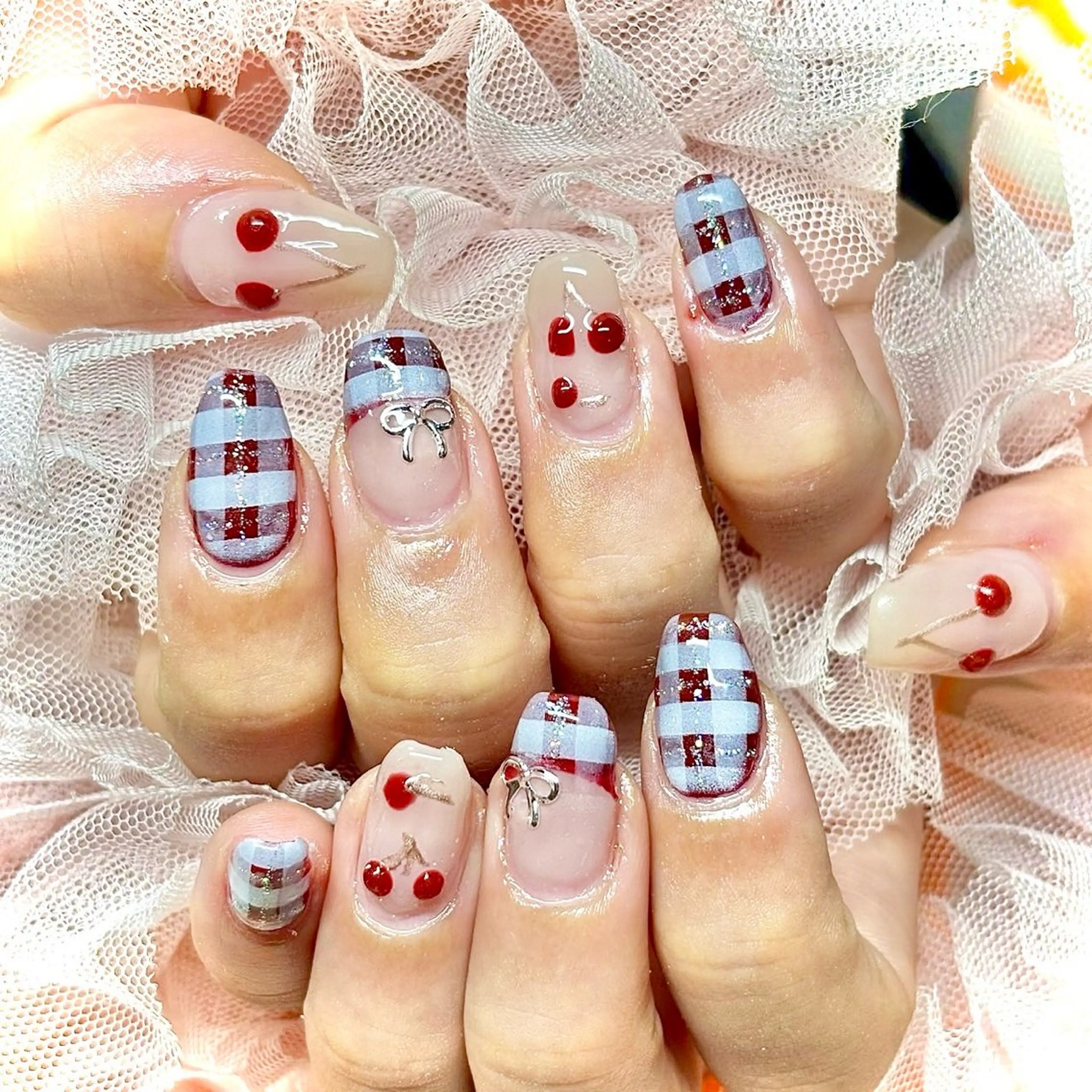 ネイル 韓国ネイル 夏ネイル ワンホンネイル miminon 自宅ネイルサロンのネイルデザイン