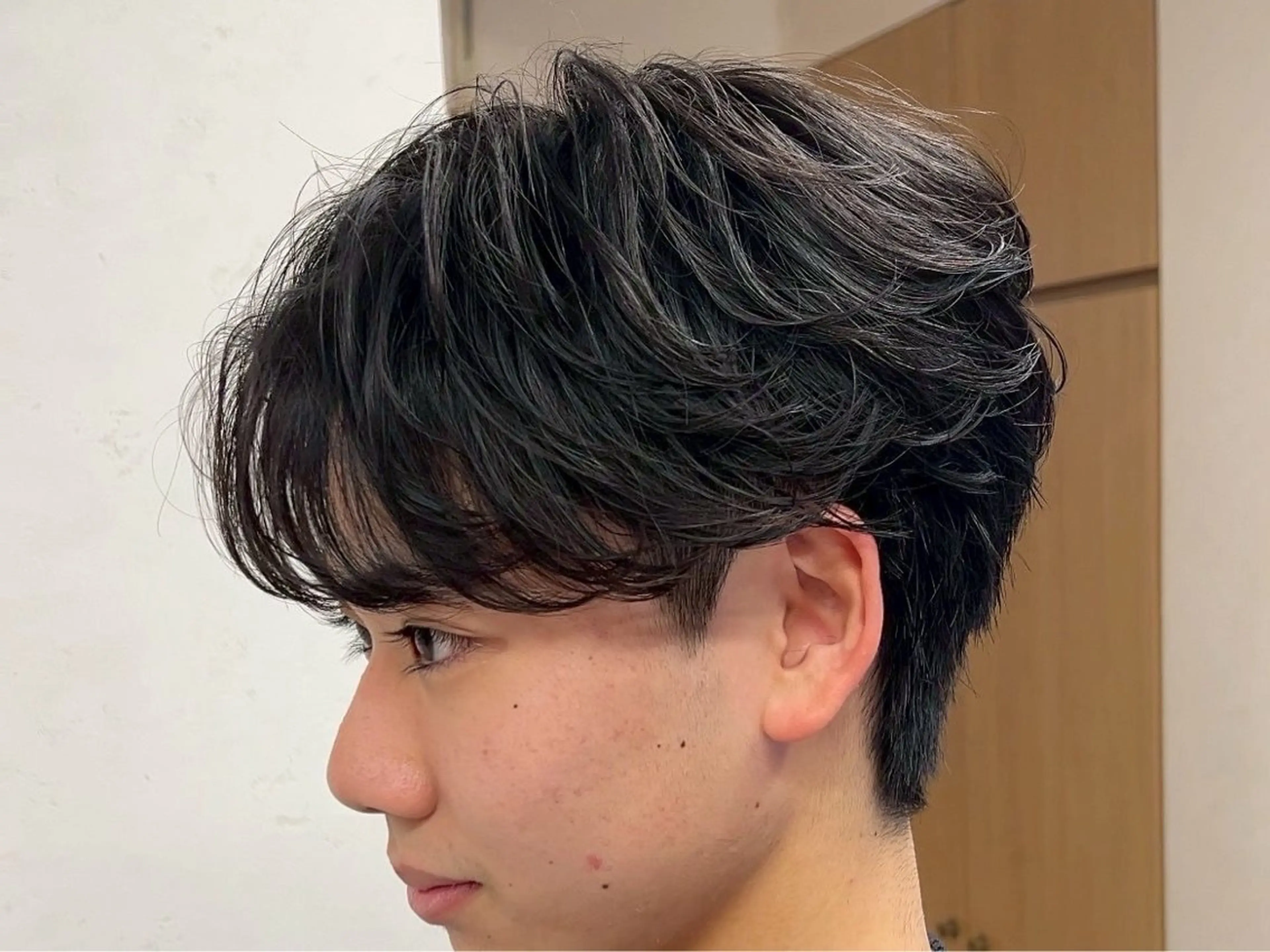 ショート パーマ メンズ カット パーマ トリートメント パーマ/ハイトーン /吉田眞のヘアスタイル