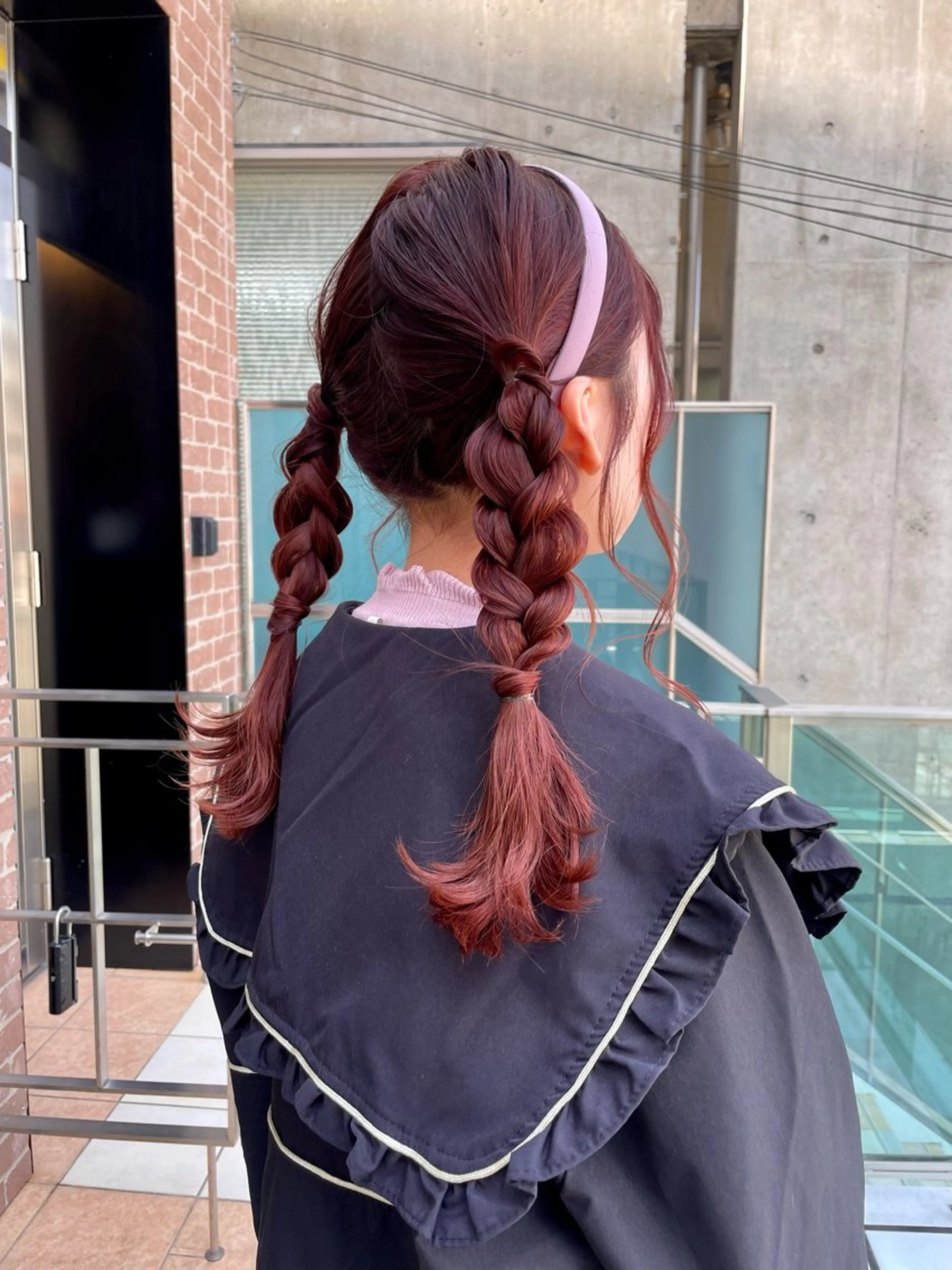 セミロング カラー 韓国レイヤー/髪質 改善/縮毛🤍吉田のヘアスタイル