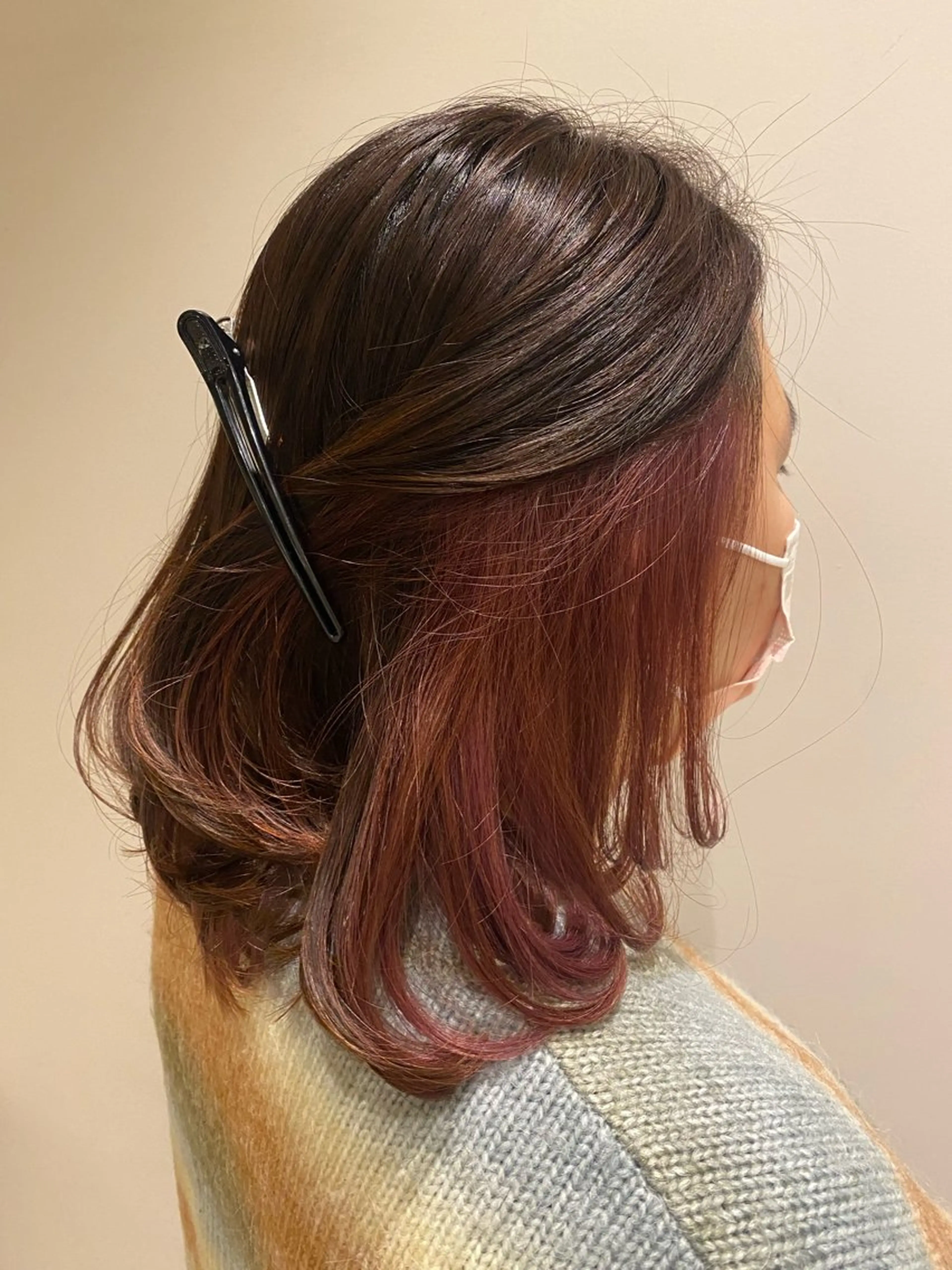 ミディアム カラー ブリーチ インナーカラー ピンクカラー カット ヘアカラー トリートメント 艶髪🌿美髪 大塚礼乃【西荻窪】のヘアスタイル