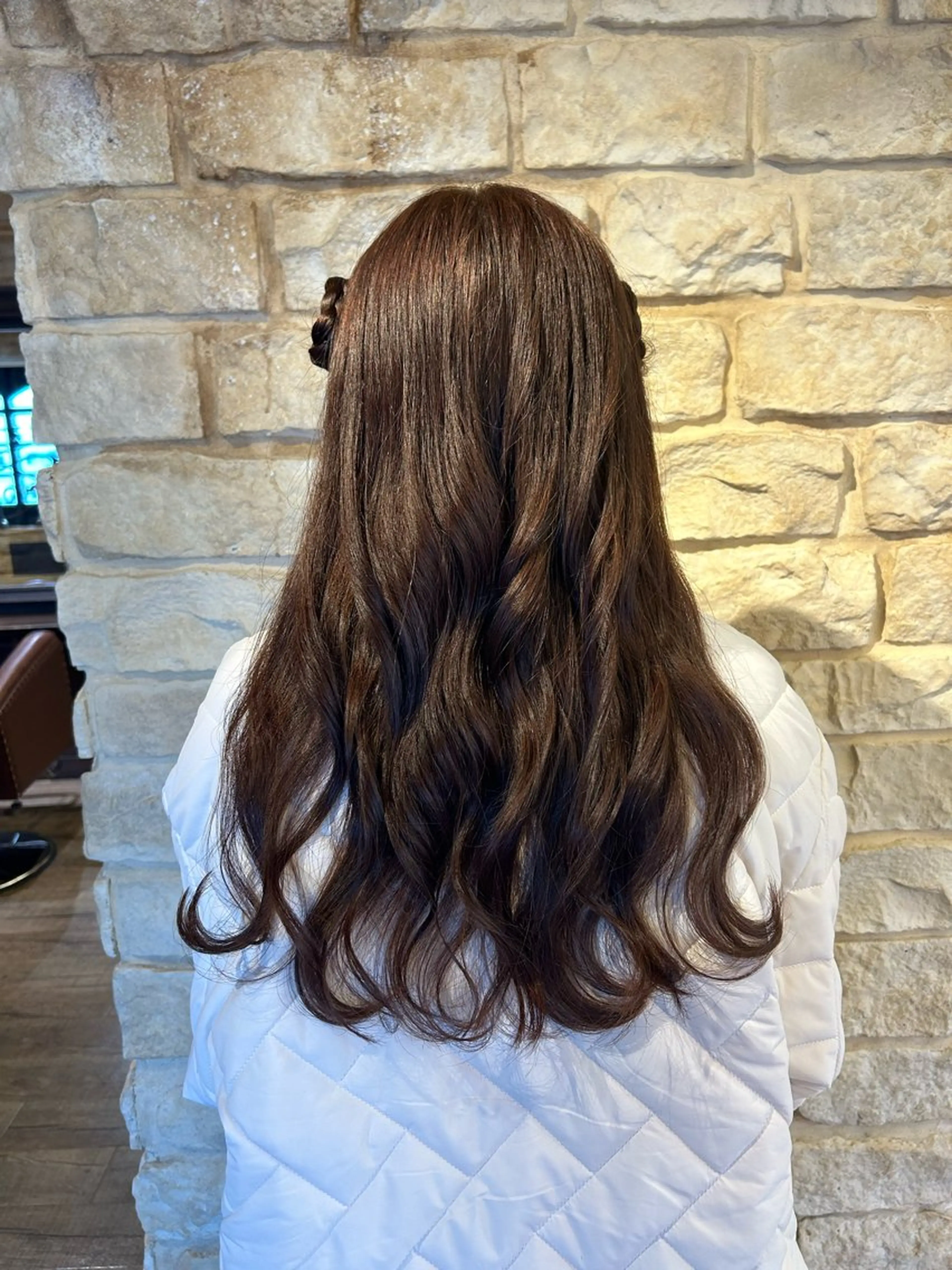 ロング ヘアアレンジ Mei /オリーブ カラー/アレンジのヘアスタイル