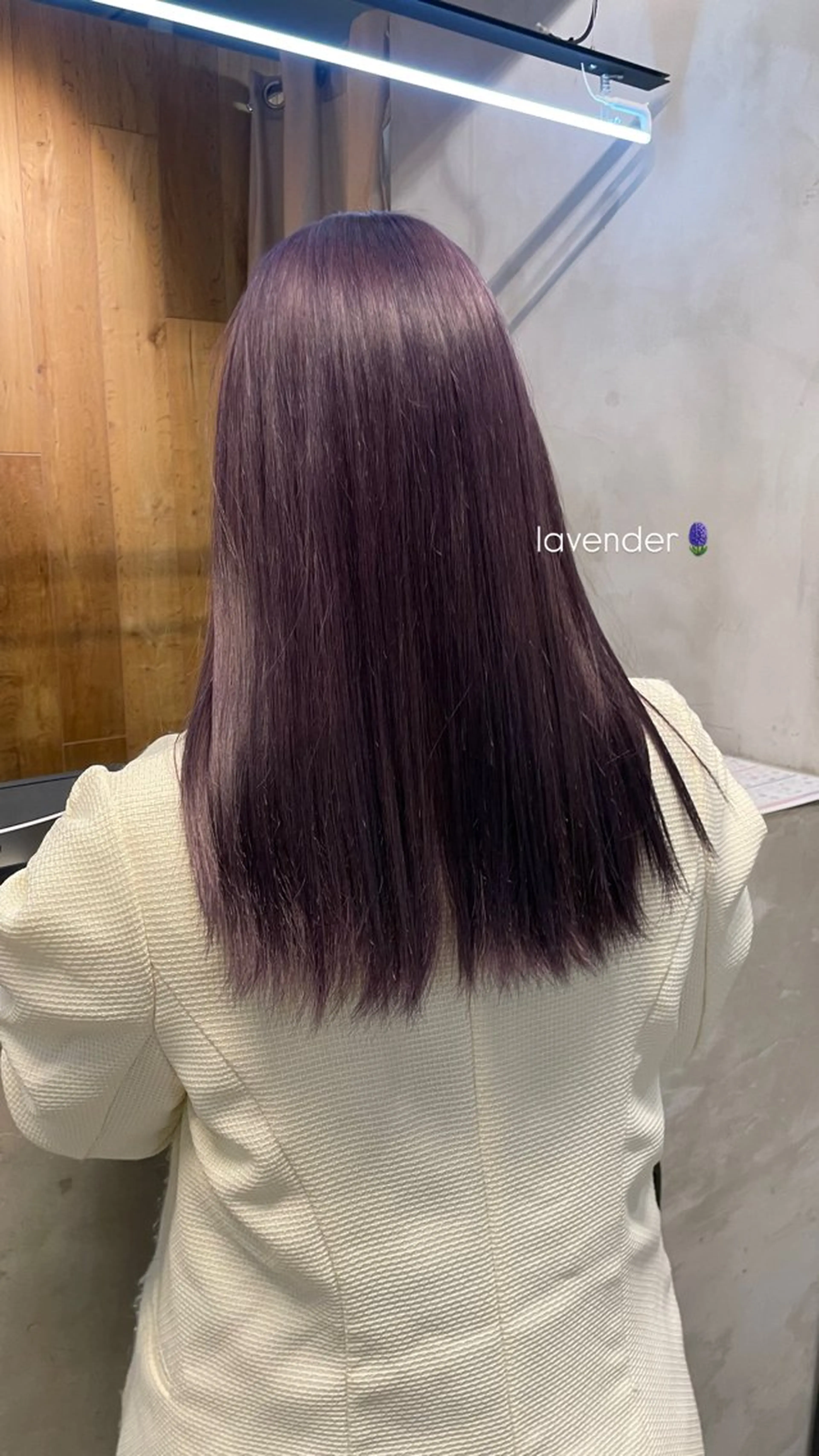 セミロング カラー 透明感カラー ラベンダーカラー ヘアカラー 🌙suwa🌙 /ショートカットのヘアスタイル