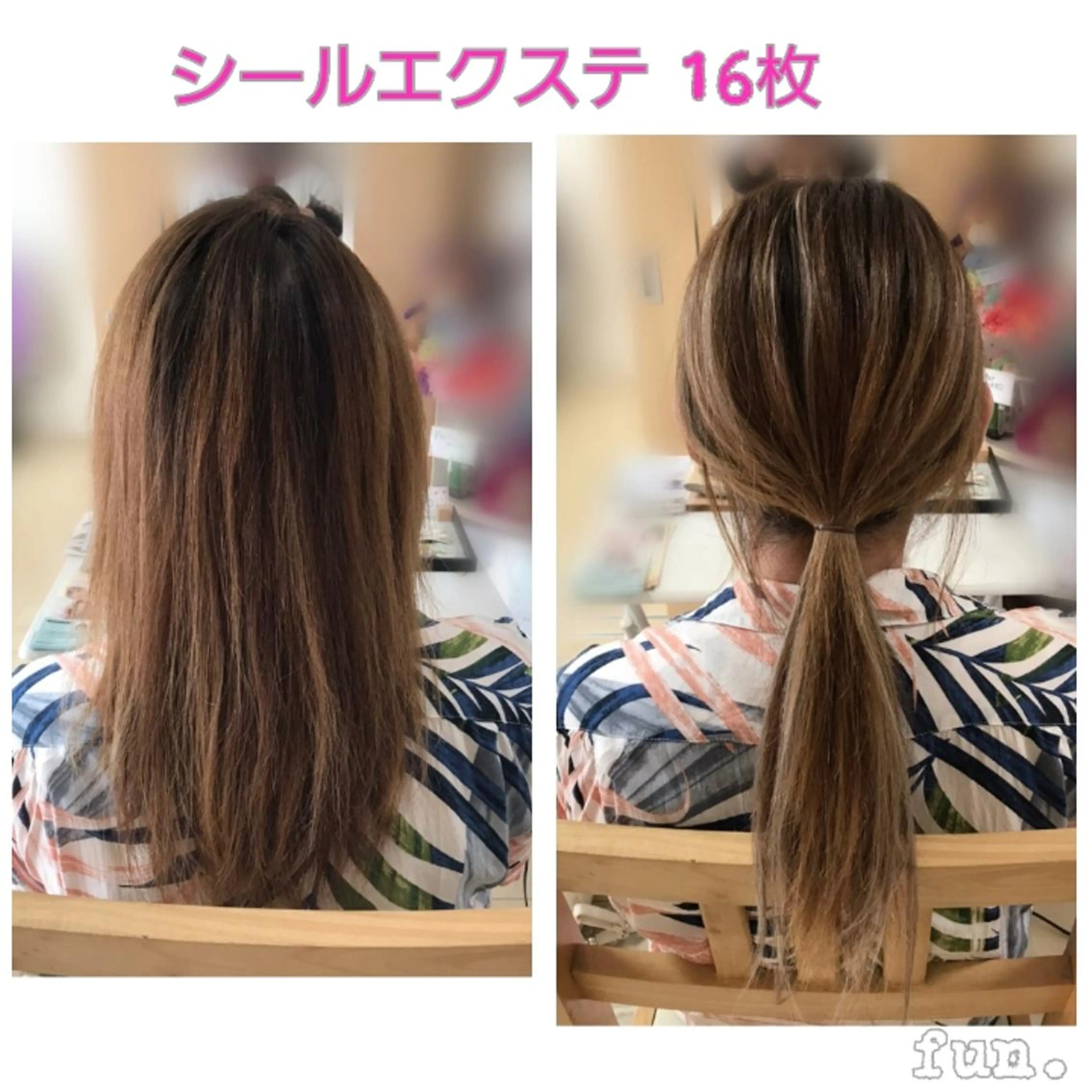 セミロング ヘアアレンジ エクステ fun./ヘアセット /エクステ/着付のヘアスタイル