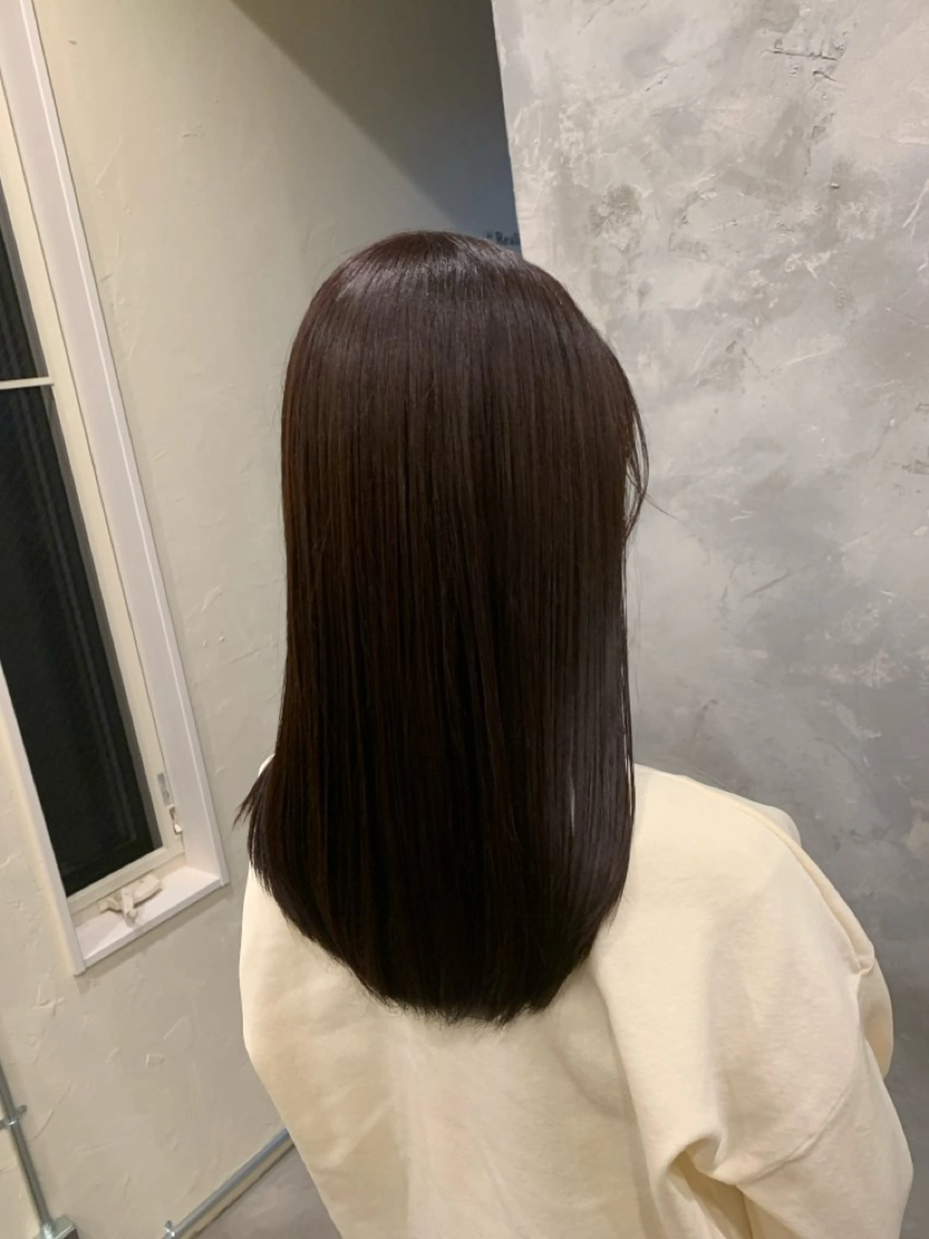 セミロング バイオレットブラウン BLUCK所属・優衣 /山形/ BLUCK hairのヘアスタイル