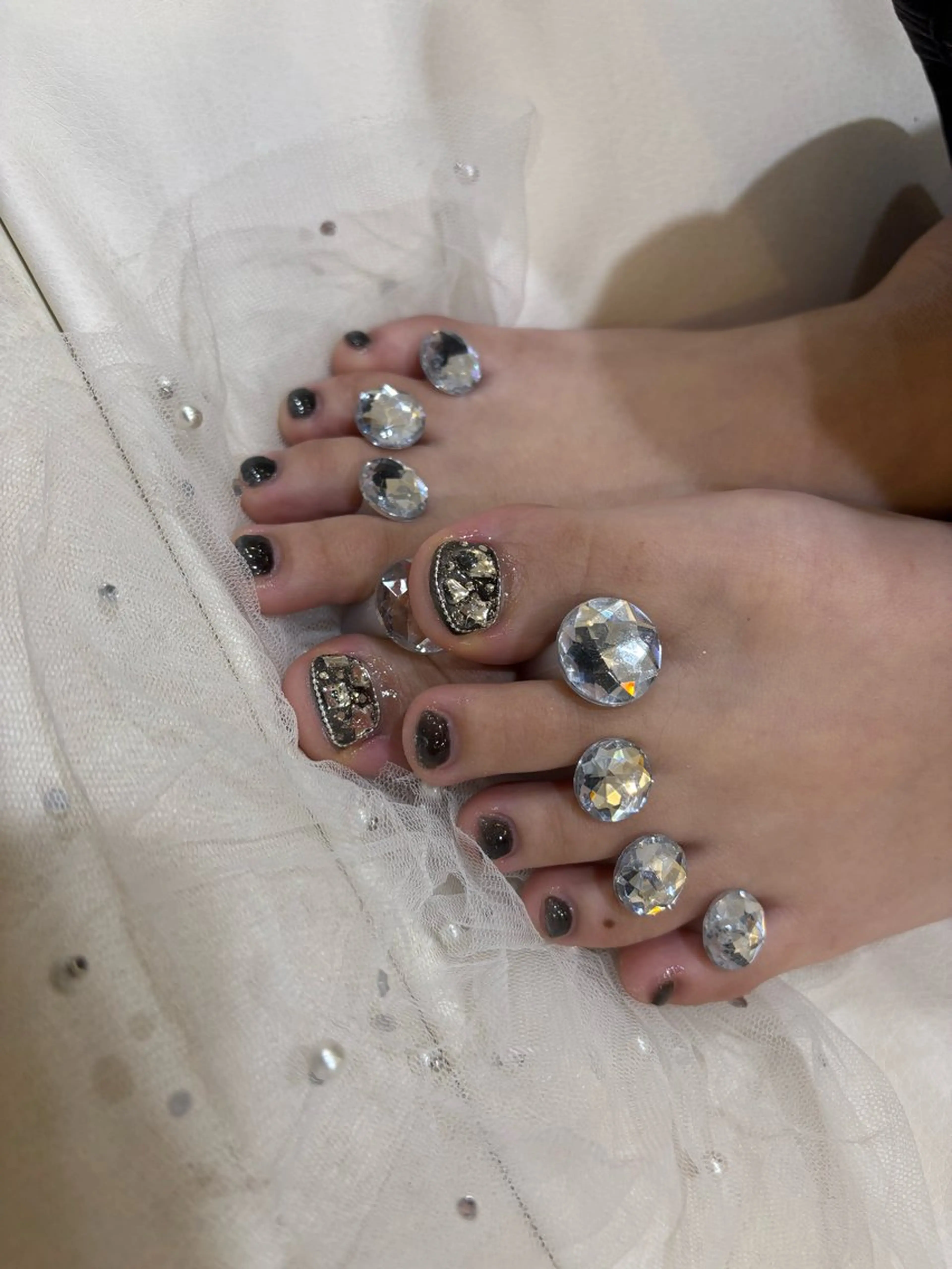 ネイル 長さ出し フットネイル 韓国ネイル ニュアンスネイル ワンカラーネイル vante_aimi .パラジェル取扱店のネイルデザイン