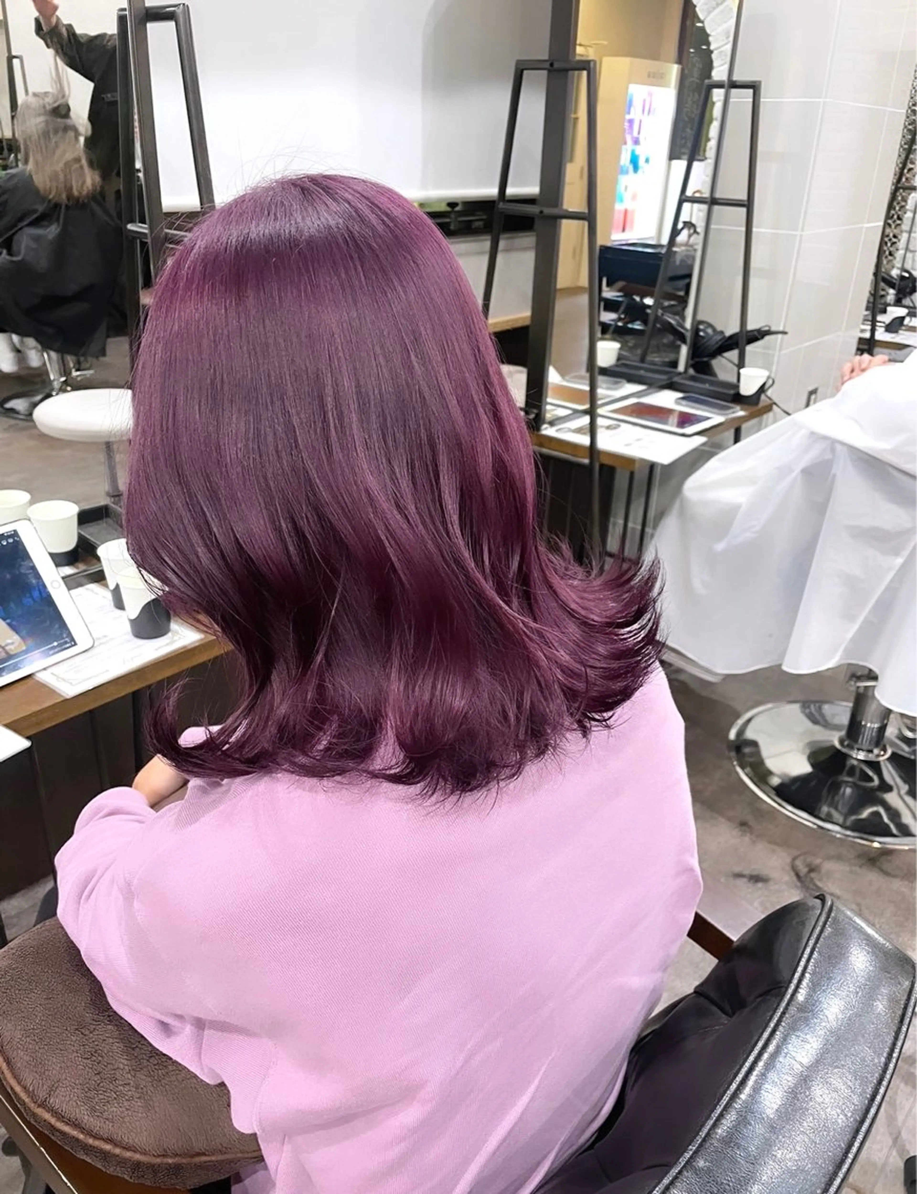 ミディアム カラー カット ヘアカラー Peg.hair所属・柔らかhair🤍 Rinaのヘアスタイル