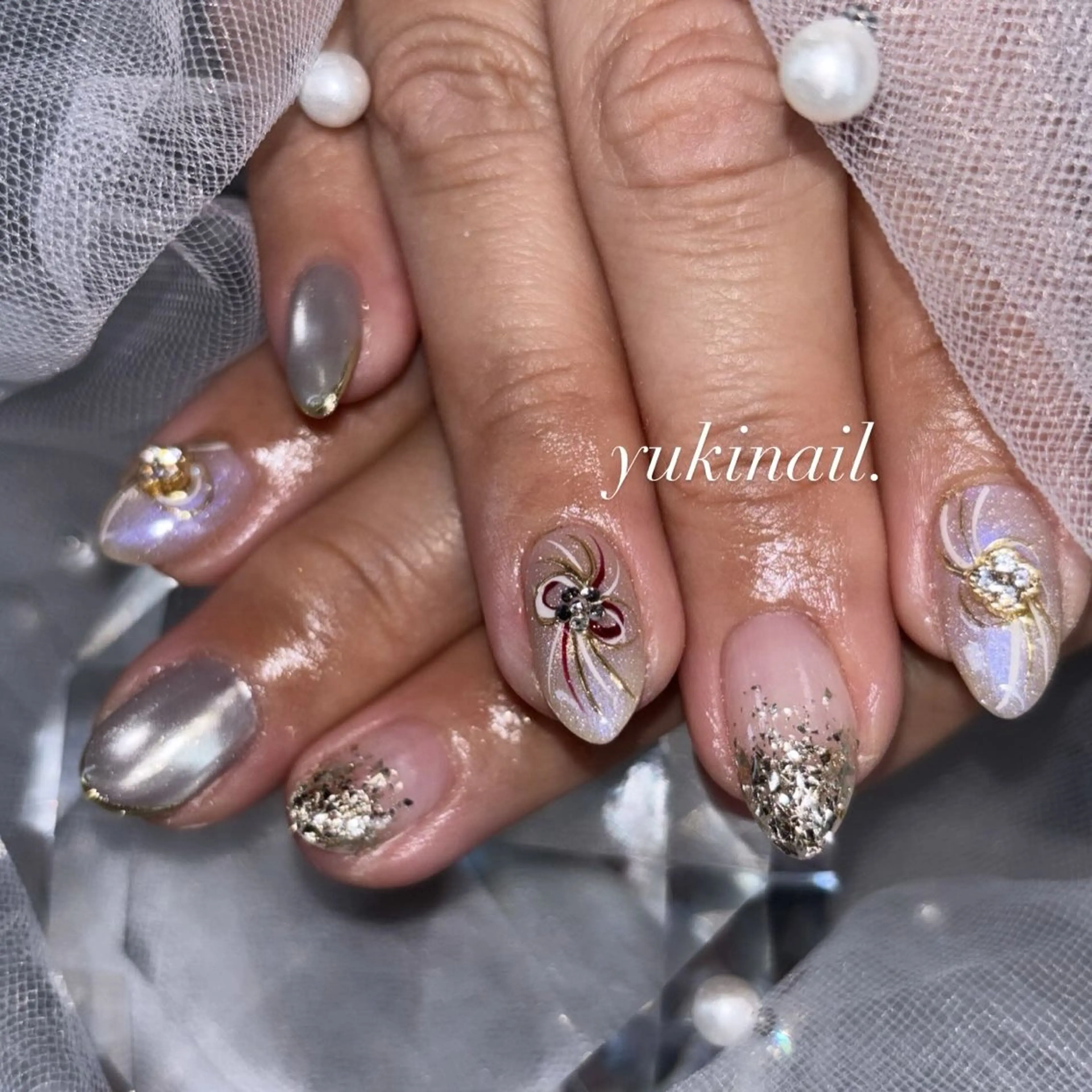 ネイル ハンドネイル 石田 幸音のネイルデザイン