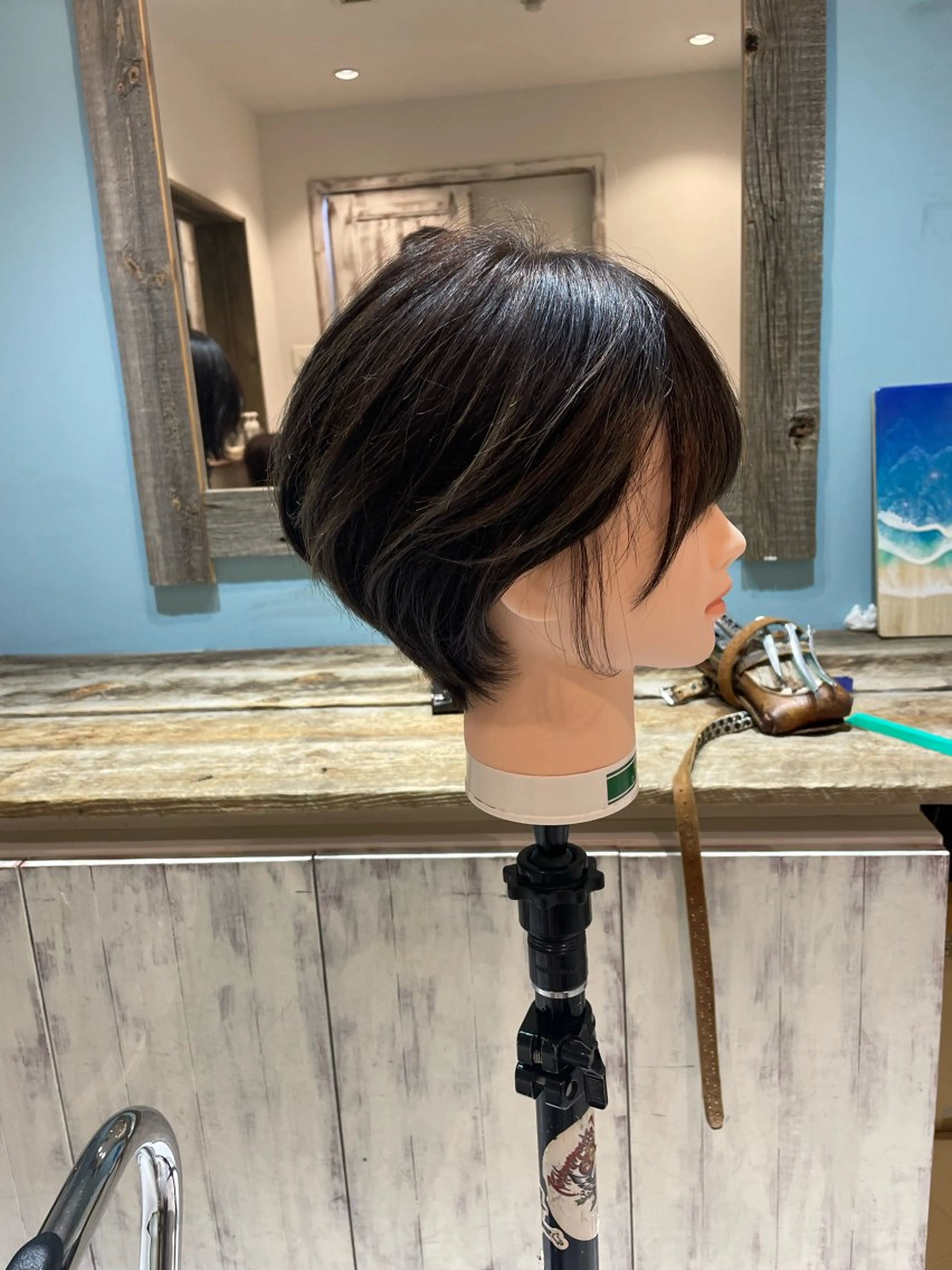 ショート カラー ボブ ショートヘア トリートメント liko by maris所属・髪質改善／ブリーチ 宮武　湧斗のヘアスタイル