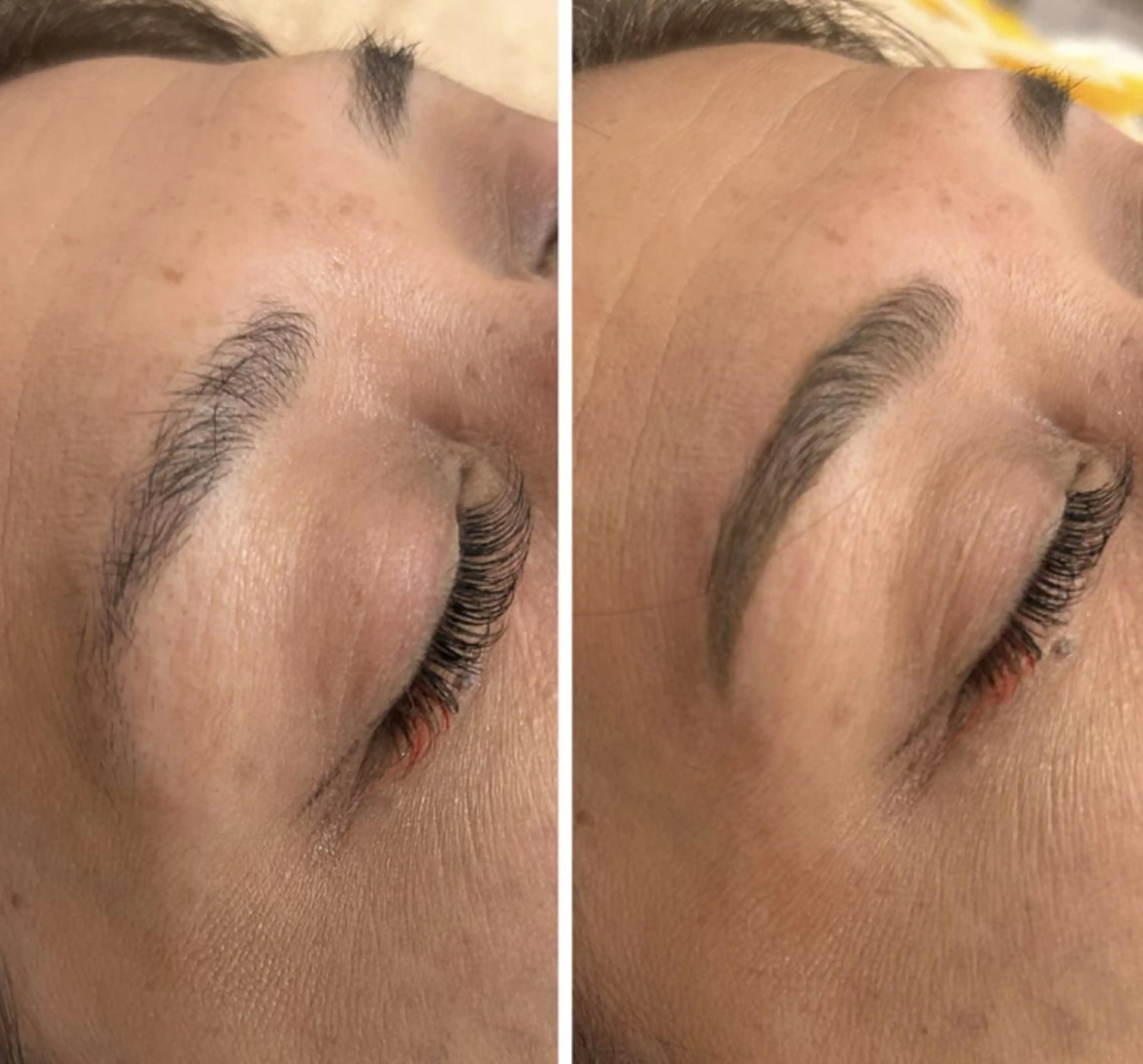 アイブロウ ハリウッドブロウリフト Baby step.のマツエク・マツパデザイン