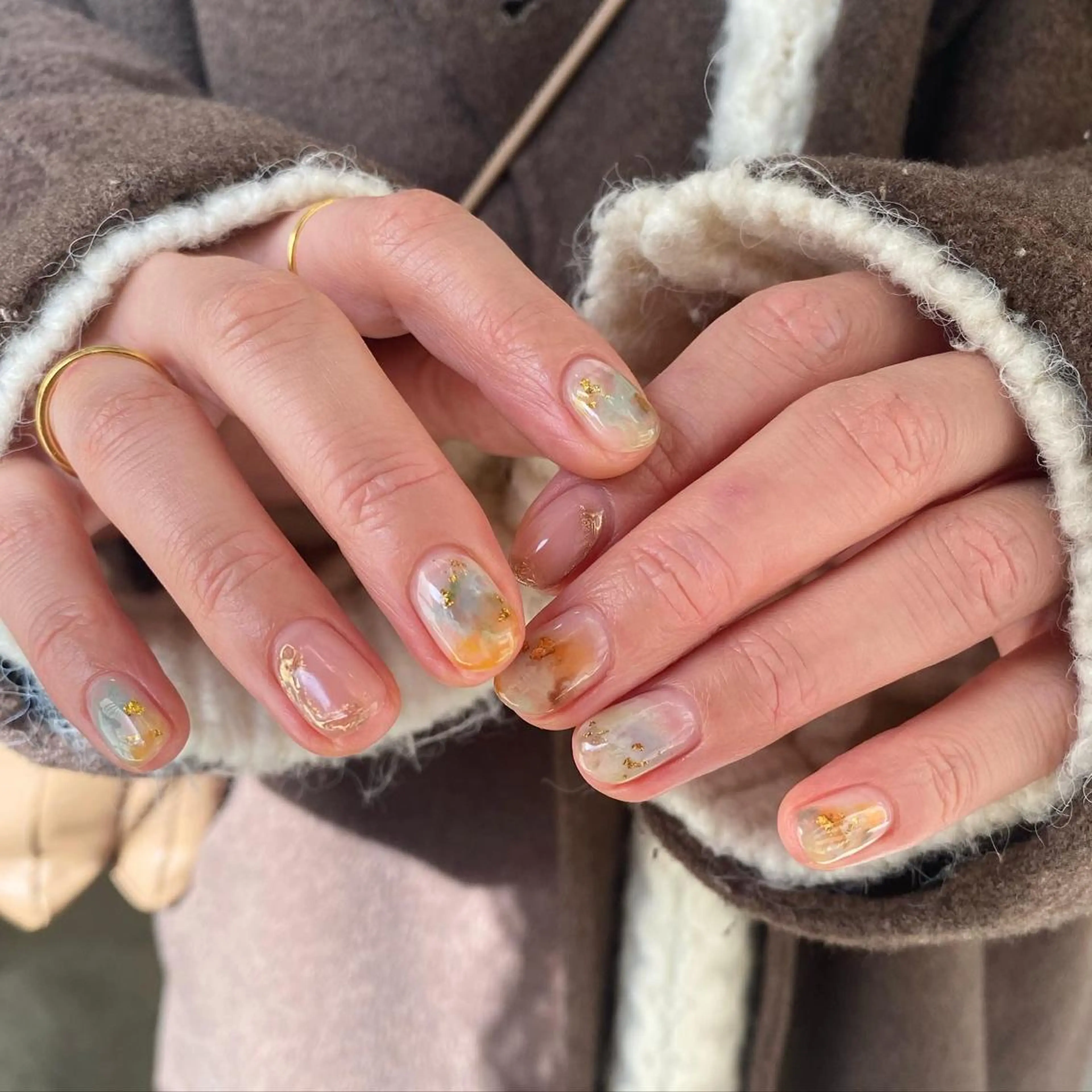 ネイル 春ネイル ハンドネイル nable.所属・栗林 実莉のネイルデザイン