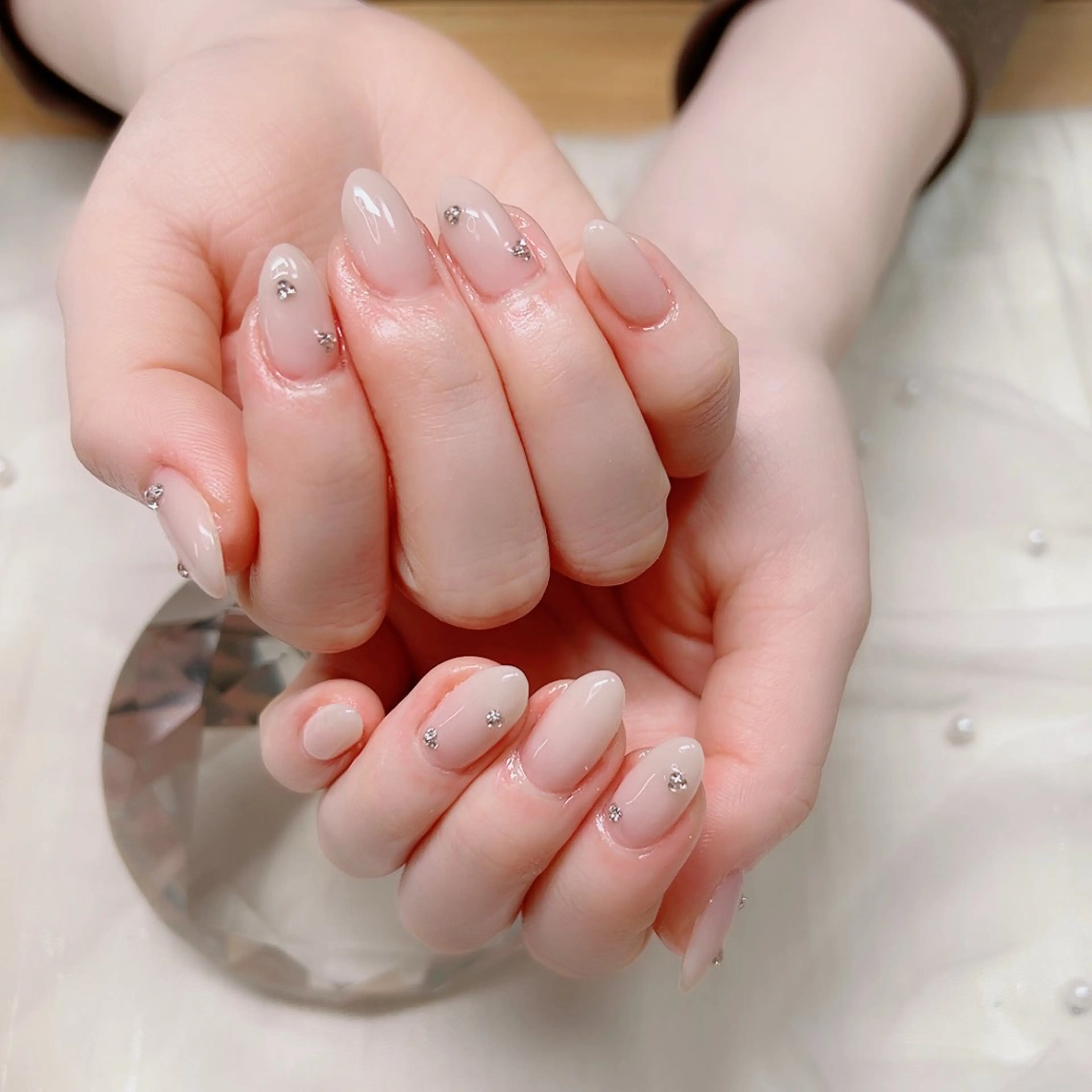 ネイル オフィスネイル ワンカラーネイル バレンタイン Cute Tips nailのネイルデザイン