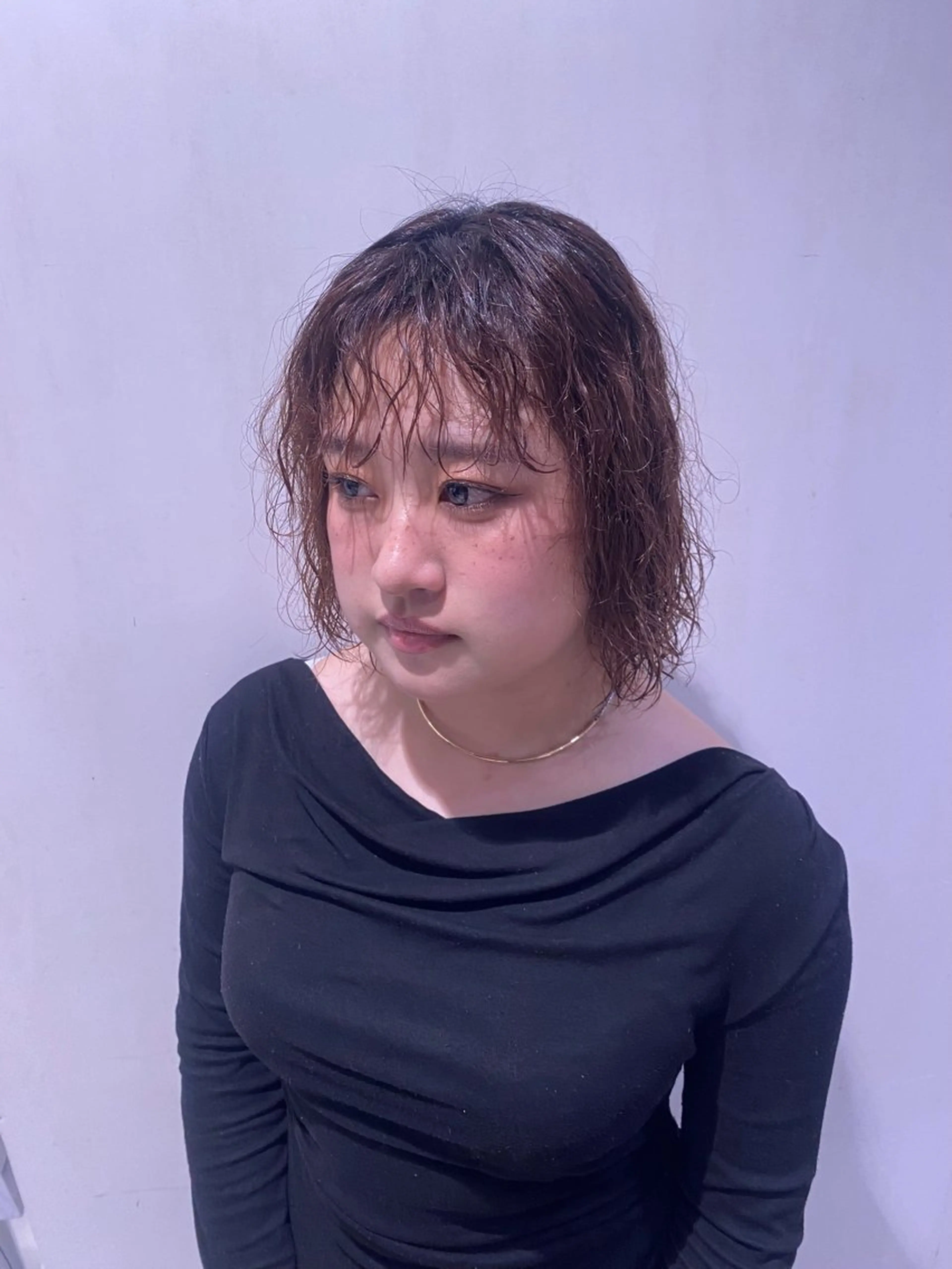 ショート パーマ トリートメント パーマ トリートメント stair : case 銀座店所属・stair:case 🌱安藤風香🌱🦖のヘアスタイル