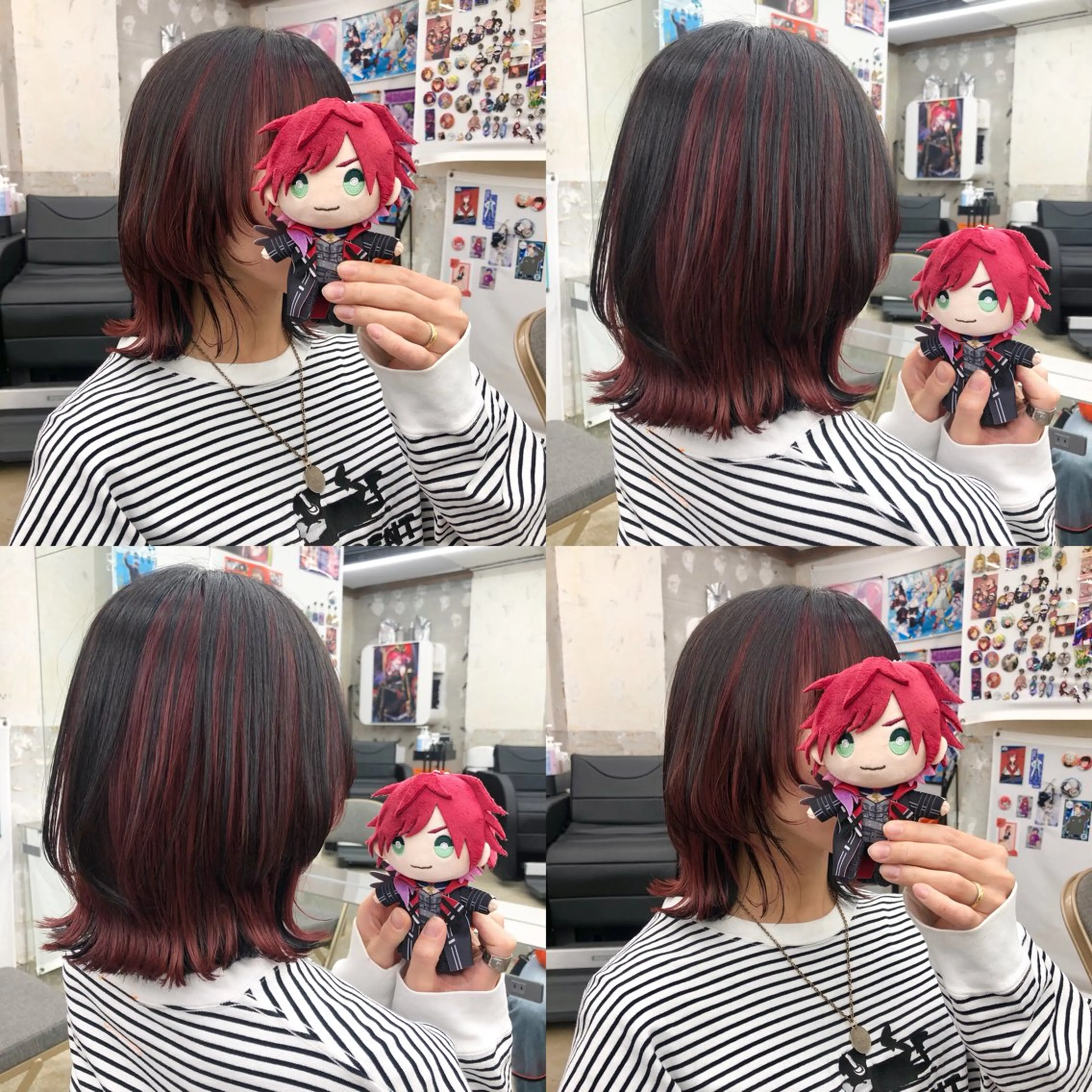 ミディアム カラー 推しカラー✨ オタク美容師ユウカのヘアスタイル