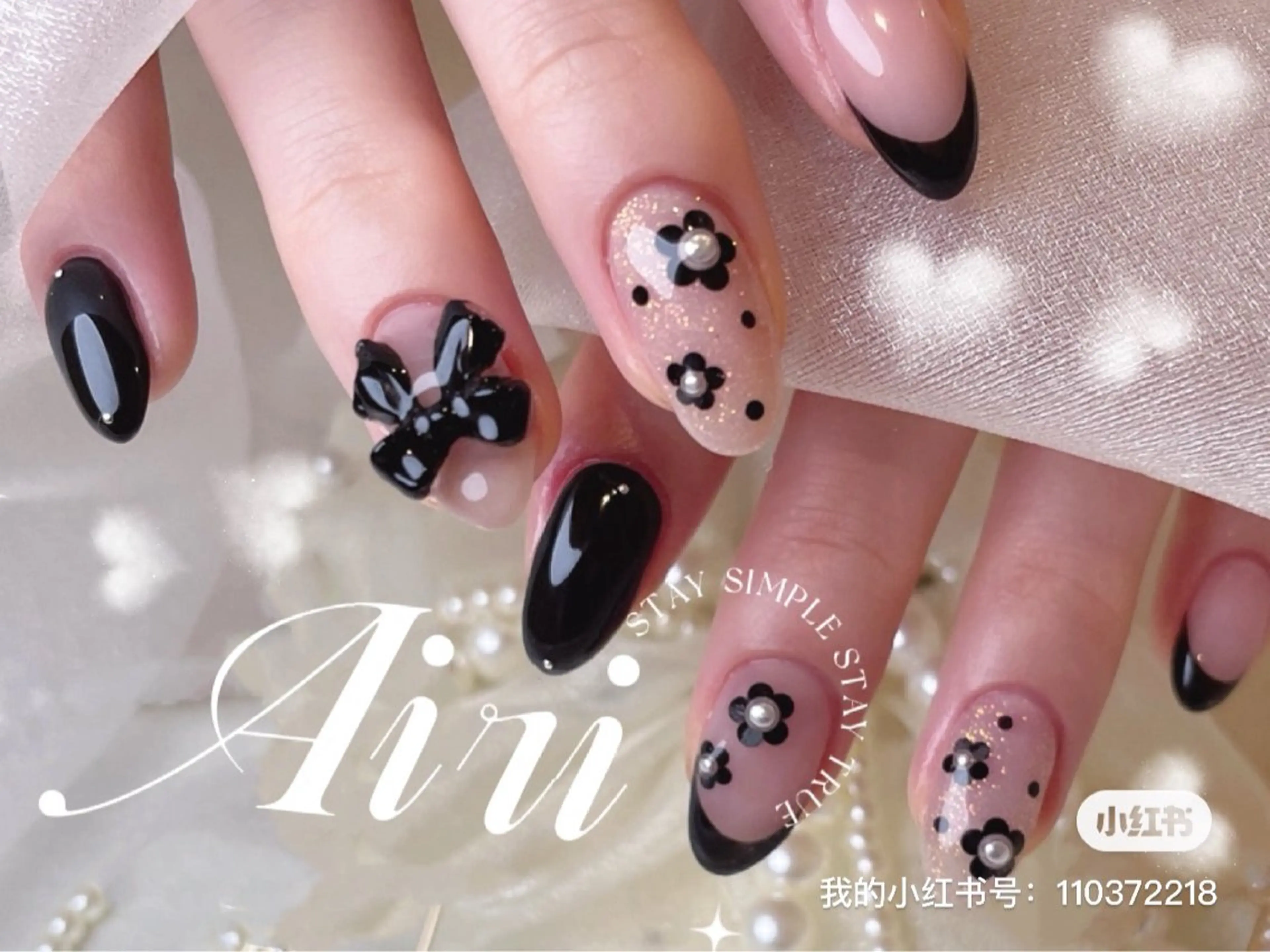 ネイル ハンドネイル ネイルサロンAiri 長さ出し·シンプルのネイルデザイン