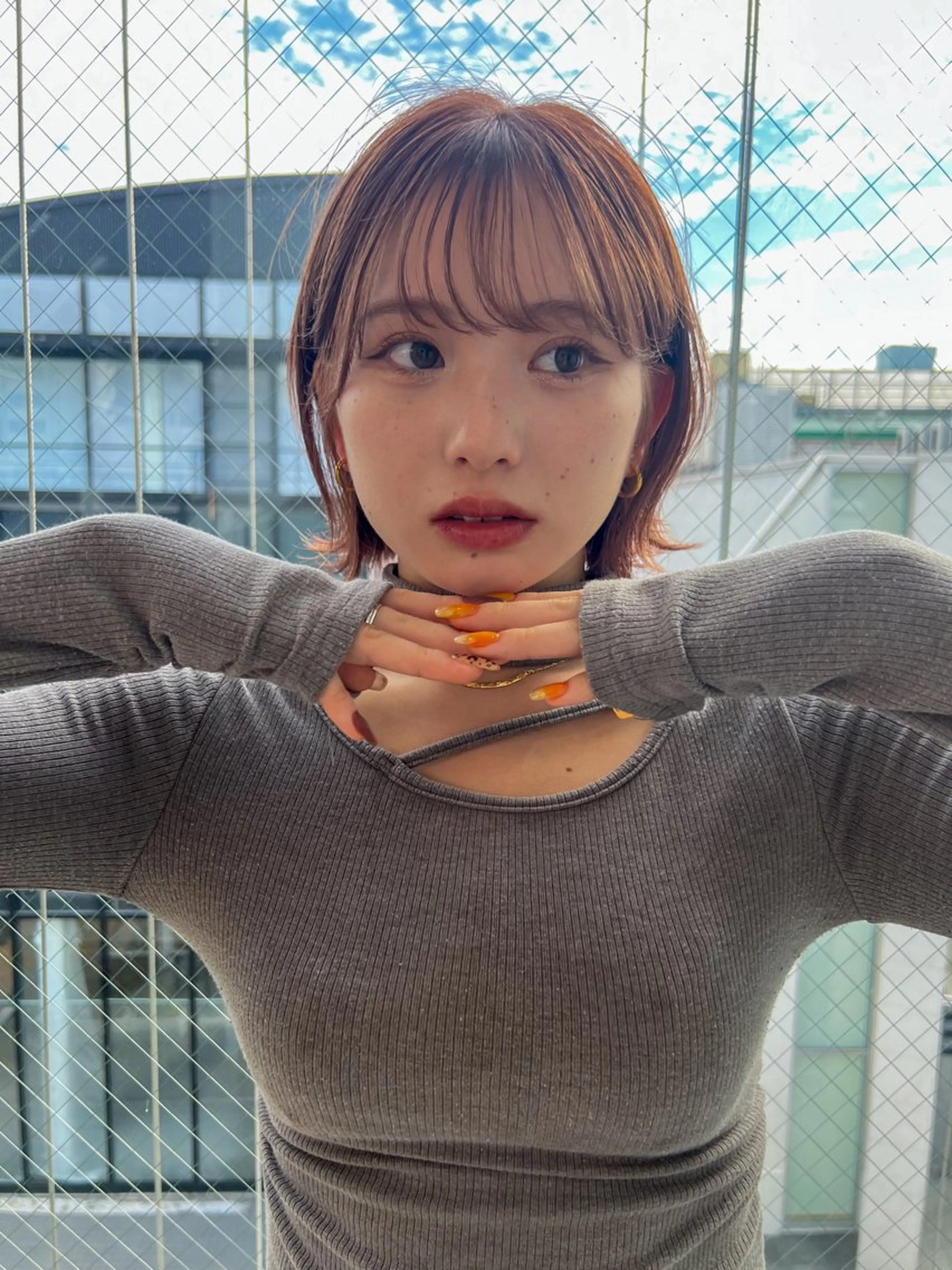 ショート カラー ボブ ショートヘア 艶透明感カラー/ 髪質改善/三ツ木一生のヘアスタイル